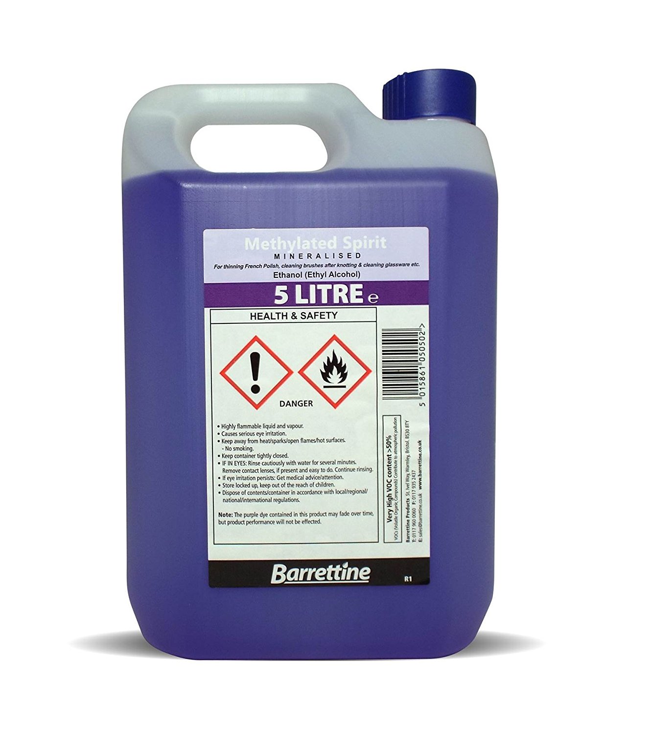 Barrettine Methylated Spirit - 5 Litre: Amazon.co.uk: Kitchen & Home