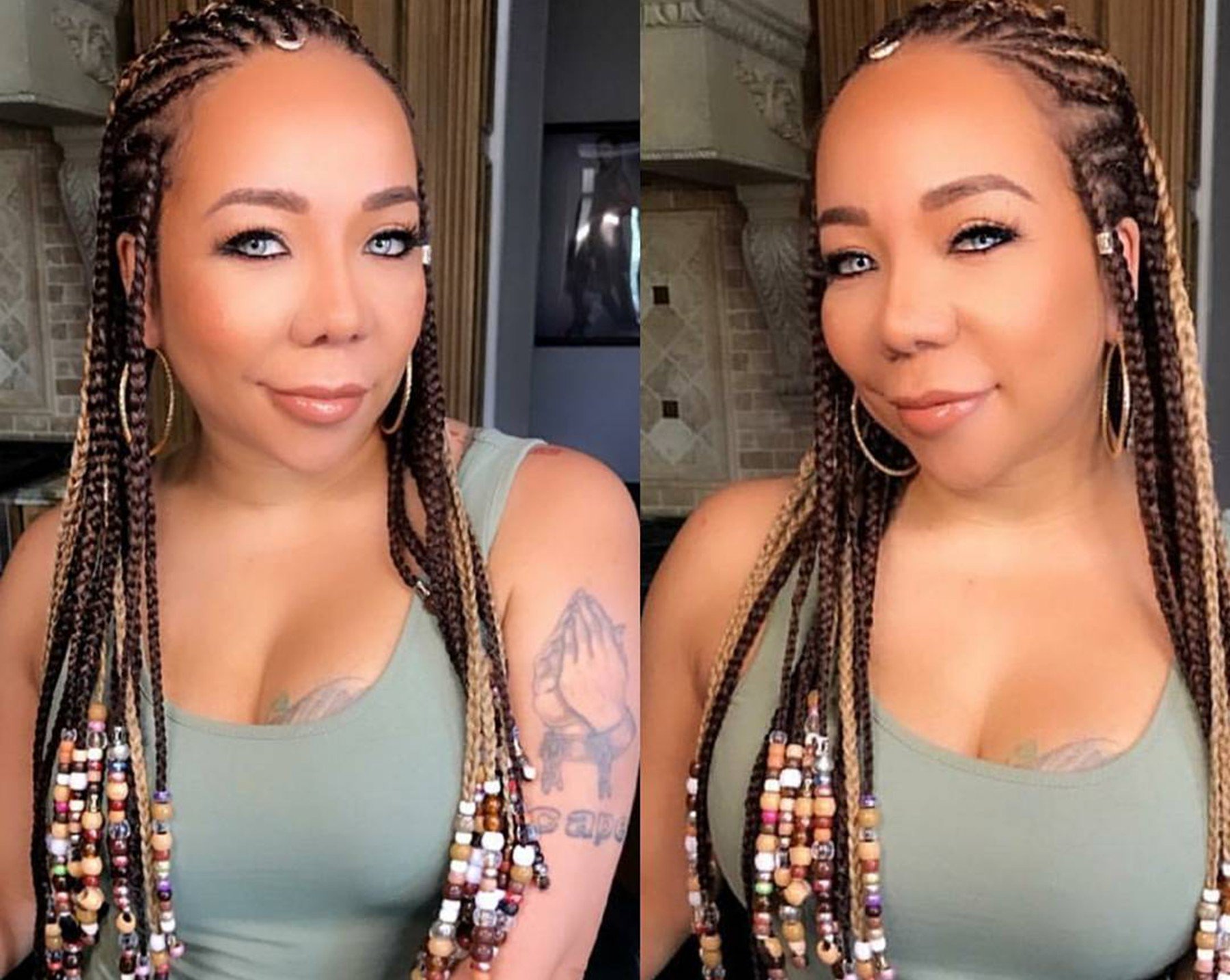 Tiny Harris Shows Her 'Little Body Off' In Crop Top And Tight Jeans ...
