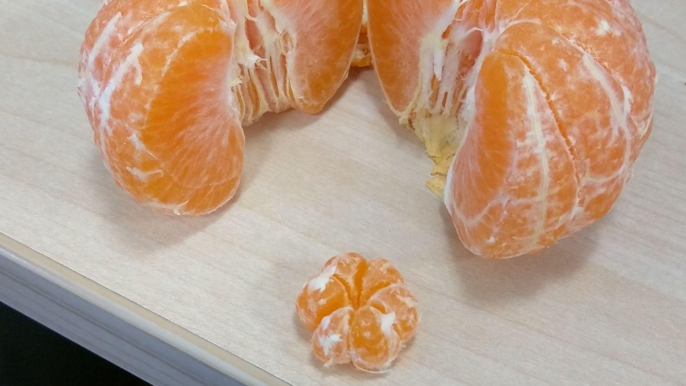 This clementine has a tiny but perfect bonus fruit in the middle | BT