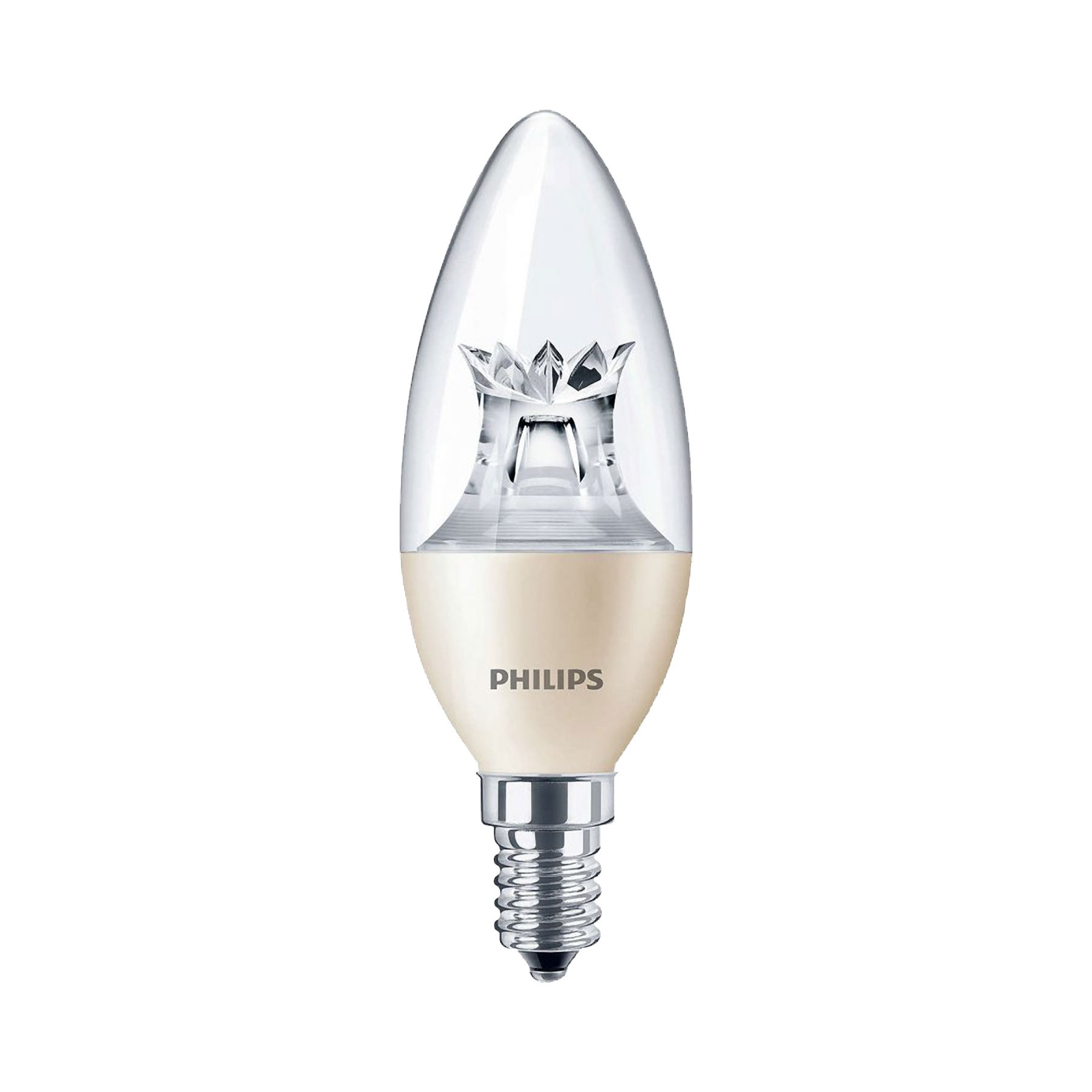 PHILIPS 4watt Candle LED SES E14 Small Screw Cap Clear Warm White ...