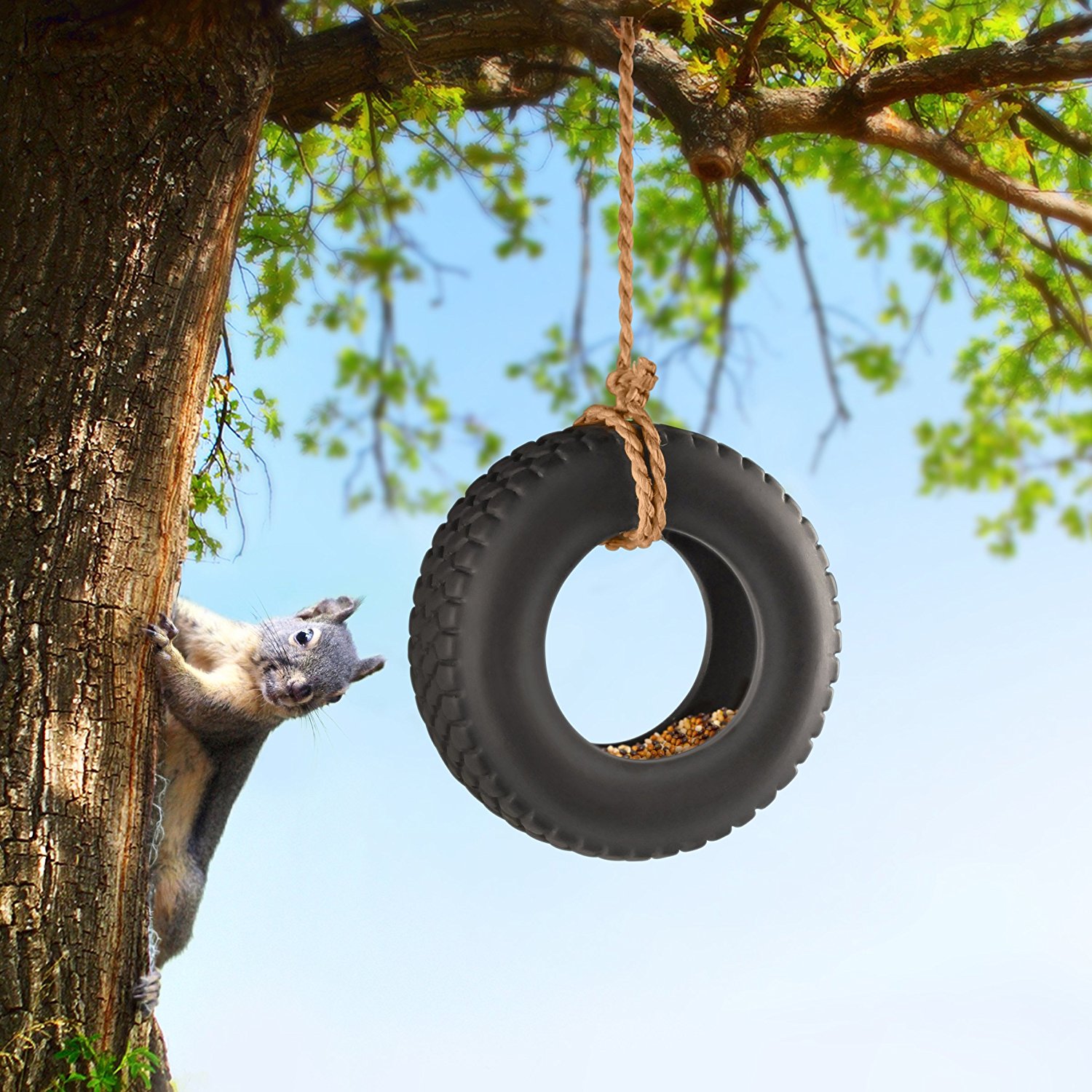 Amazon.com: Fred SWING TIME Tire Swing Bird Feeder: Home & Kitchen