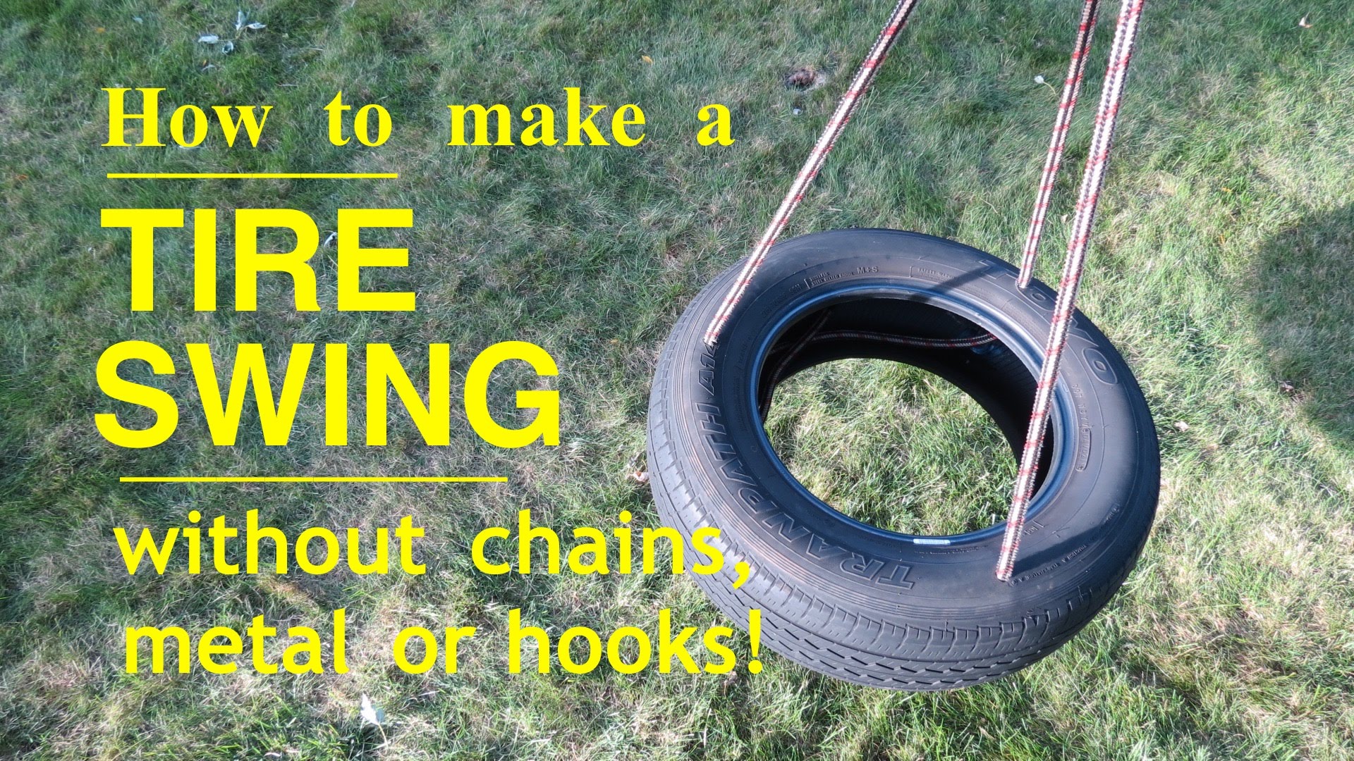 How to make ○ A TIRE SWING ○ That's Safe and Easy to Make ! - YouTube