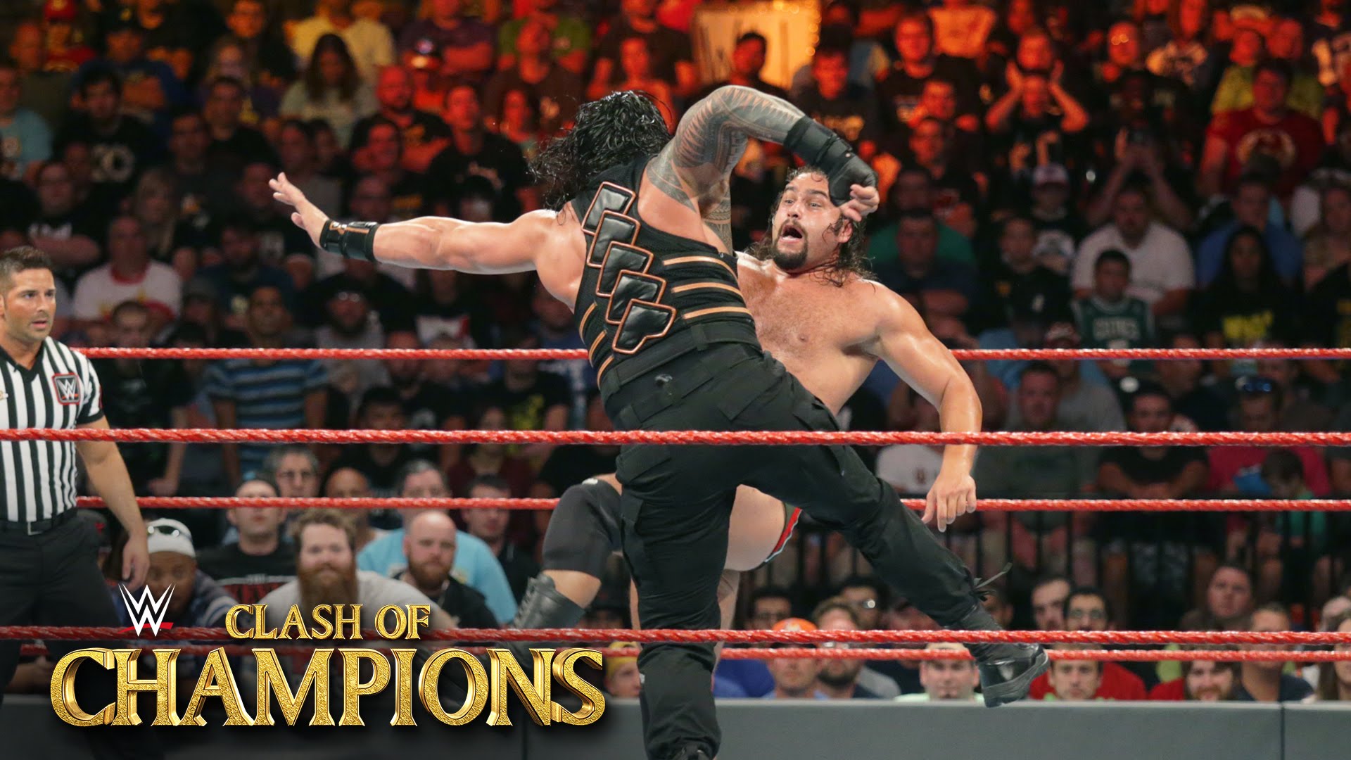 Roman Reigns vs. Rusev - U.S. Title Match: WWE Clash of Champions ...