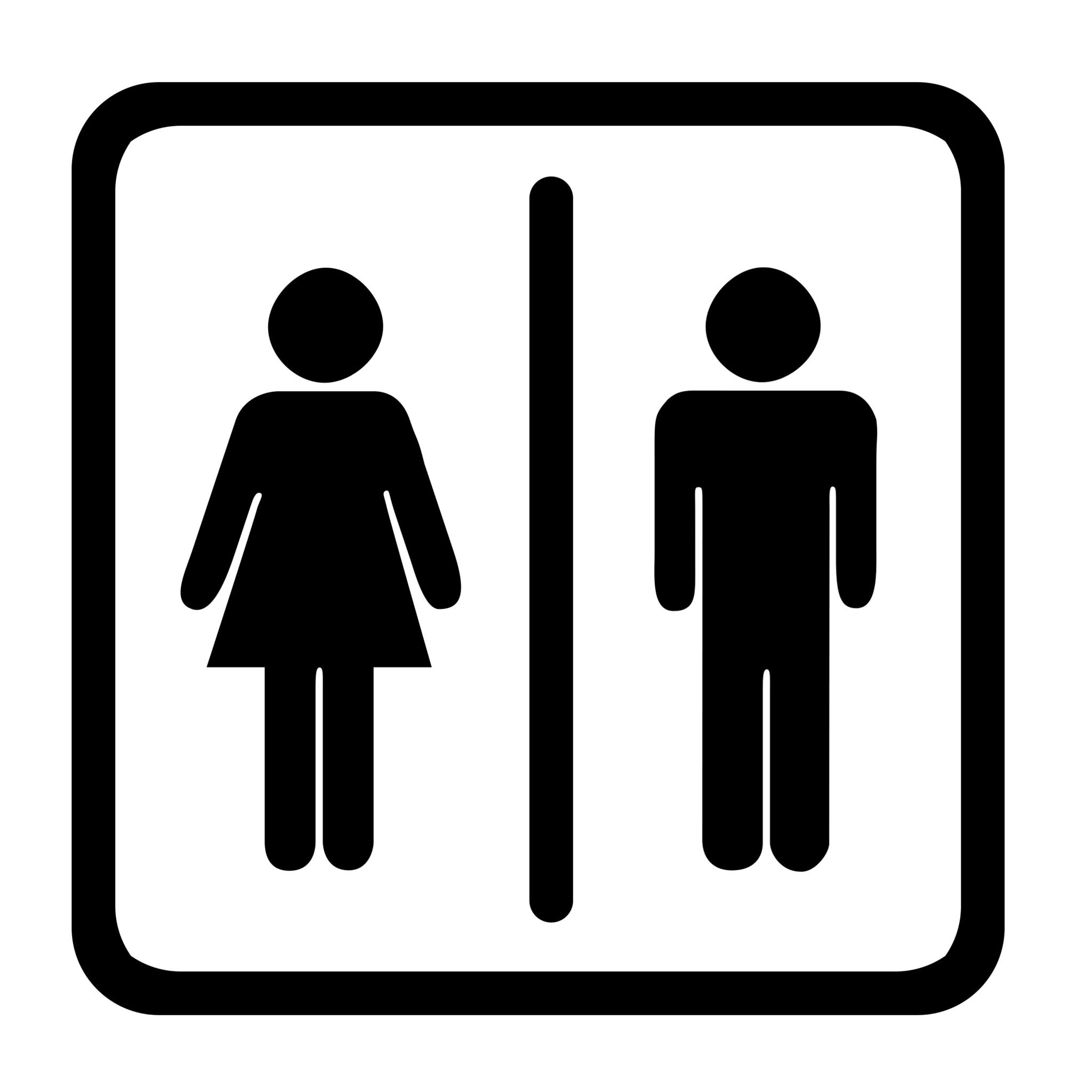 Men Women Toilet Signs Cool Men And Women Bathroom Sign - Home ...