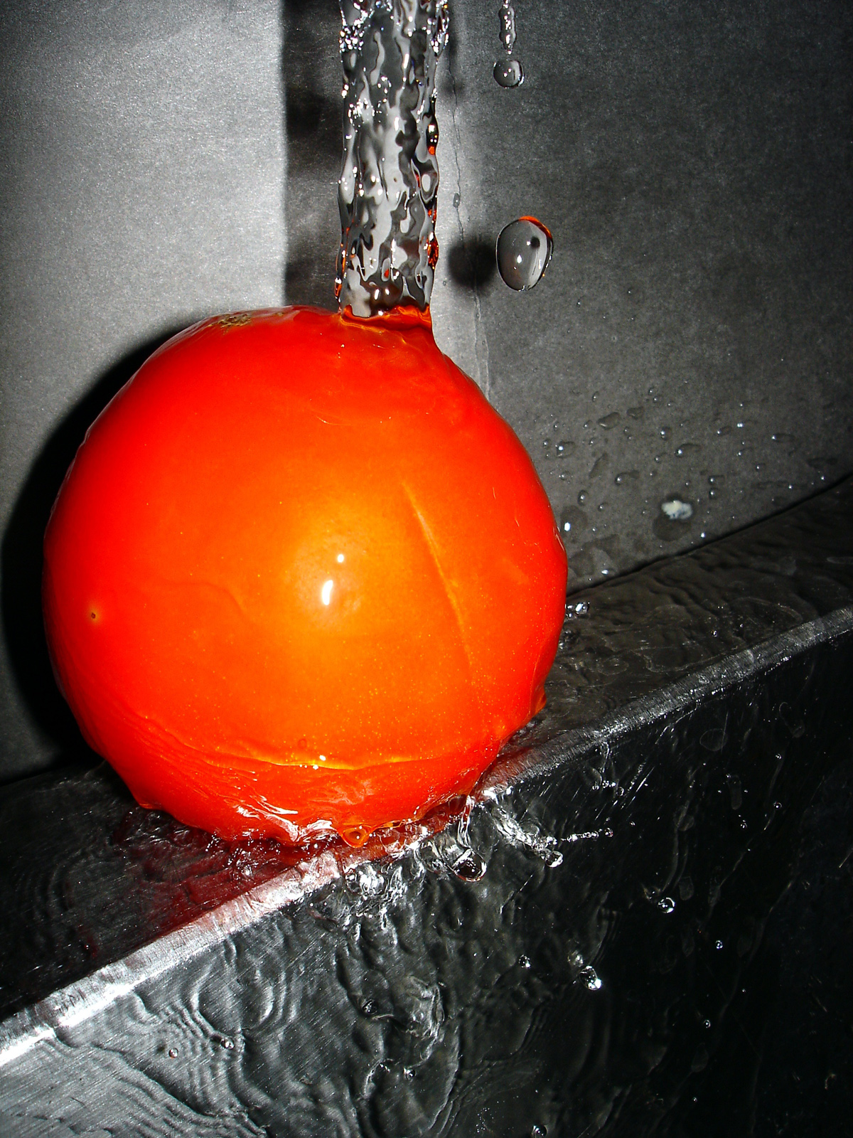 Tomato, Bspo06, B&w, Red, Splash, HQ Photo