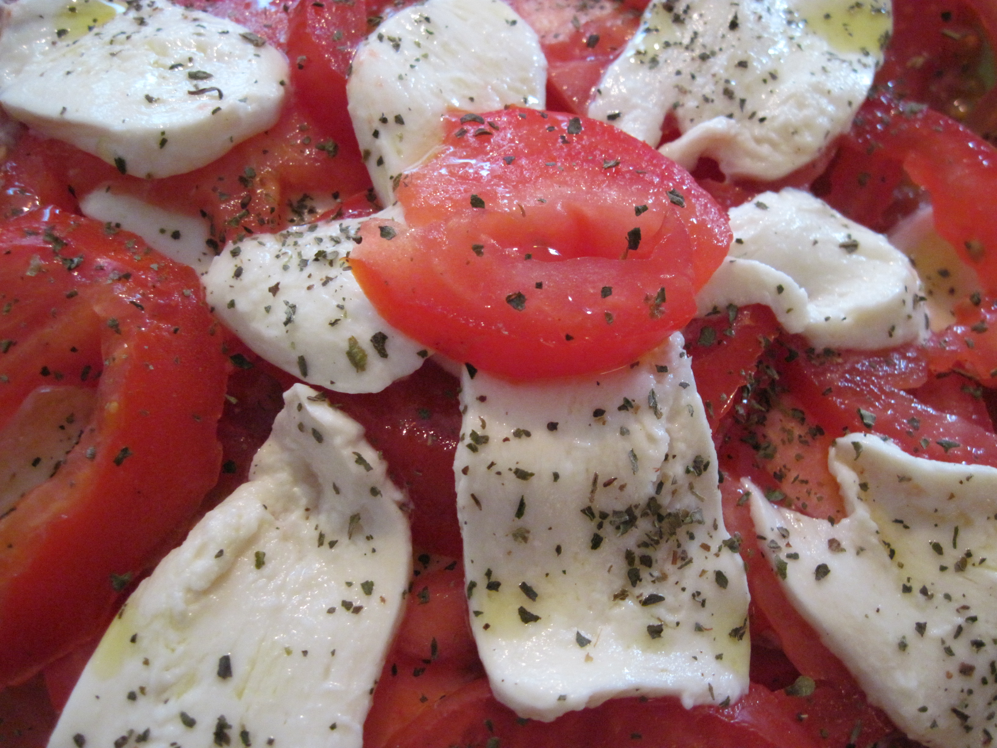 Tomatoes and mozzarella salad photo