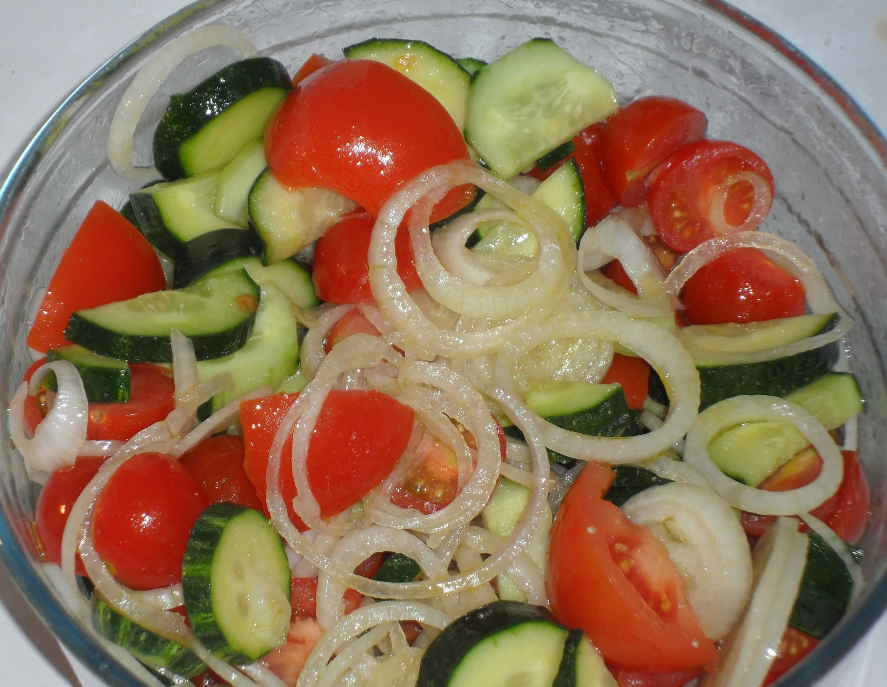 Cucumber,Tomato And Onion Salad - YouTube