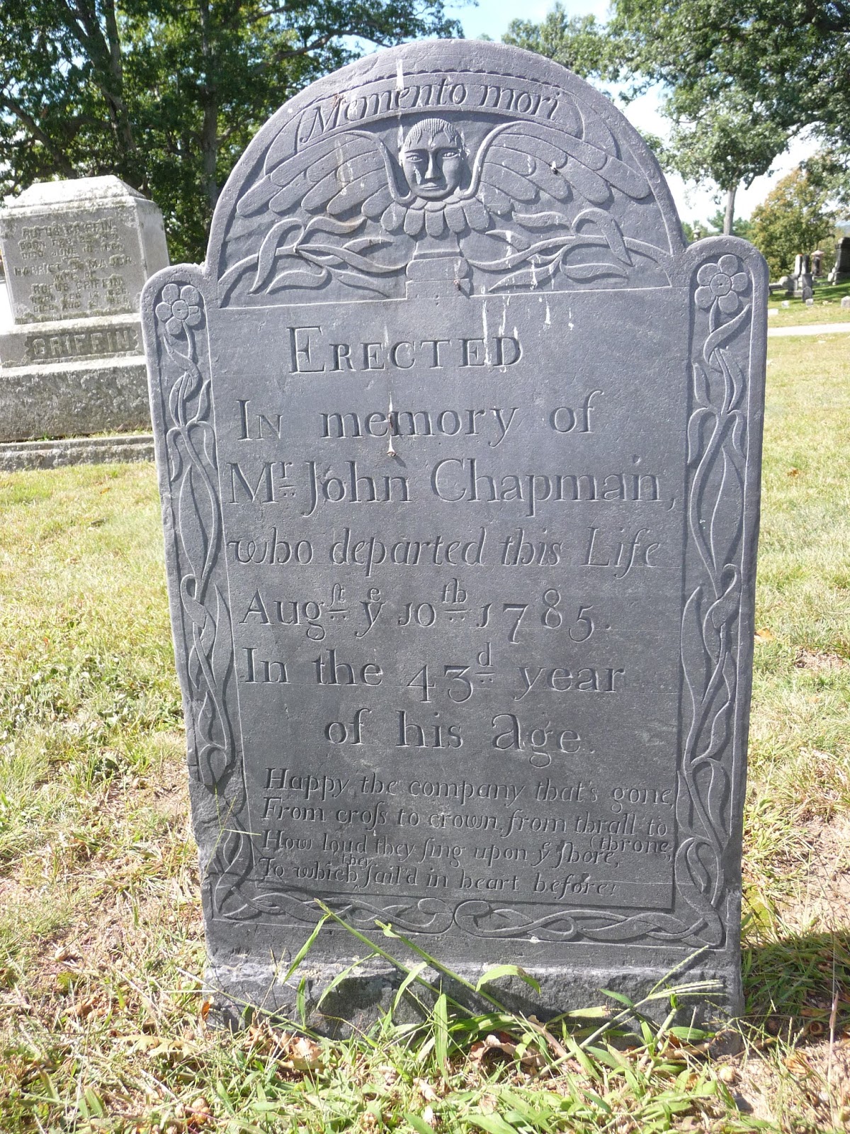 Nutfield Genealogy: Tombstone Tuesday ~ John Chapman, died 1785 ...