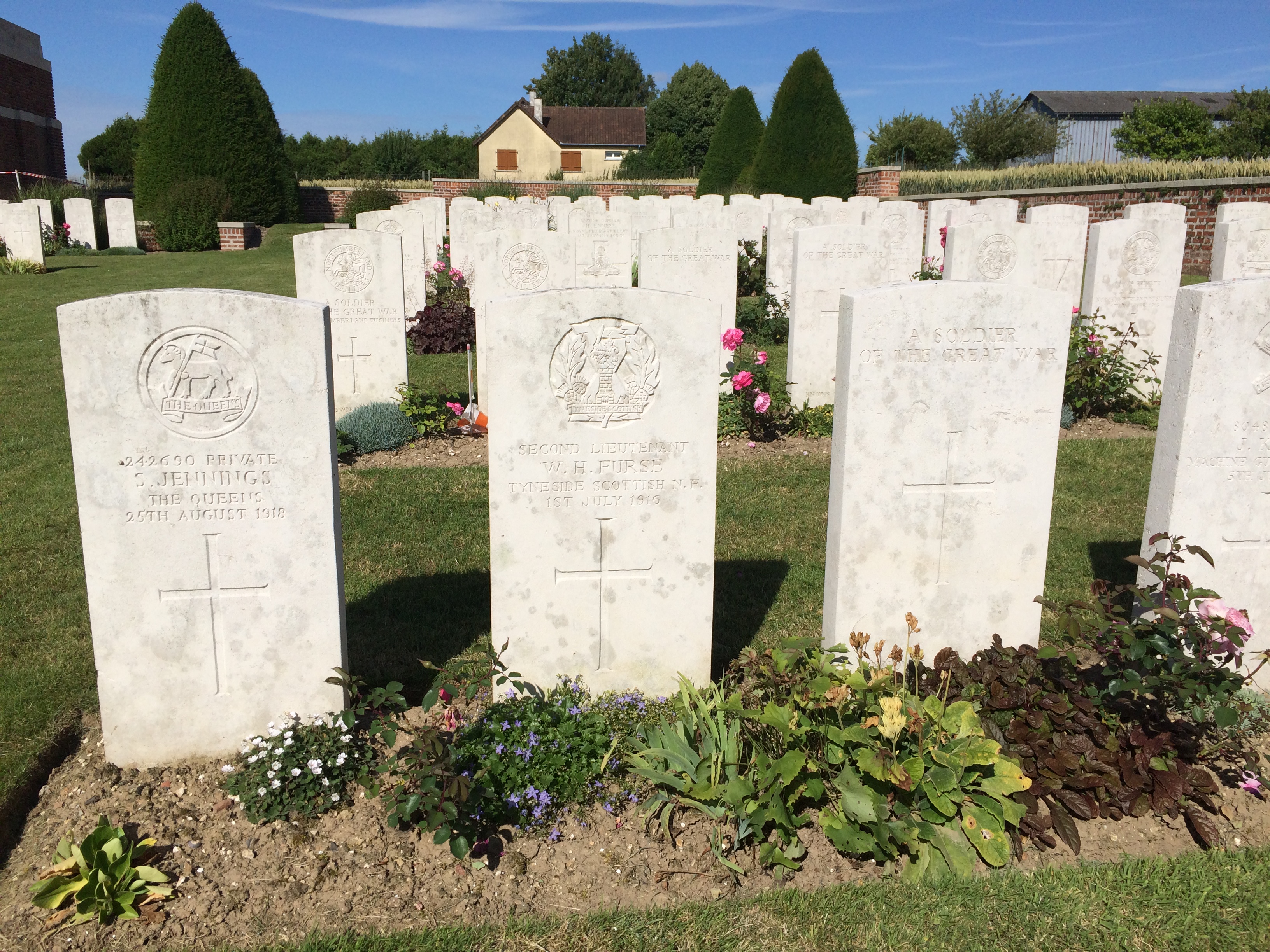File:Bapaume military cemetery-three-tombstones.jpg - Wikimedia Commons