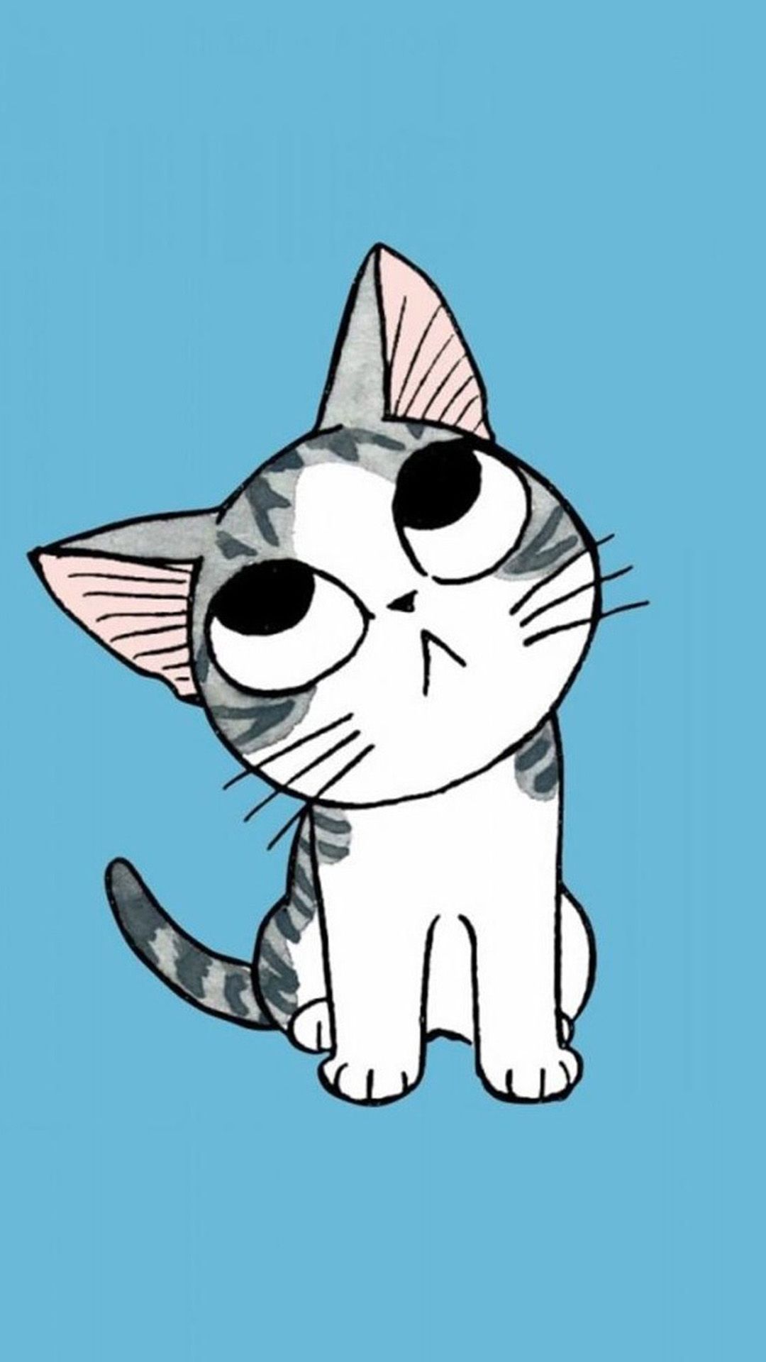 Cute cat cartoon 01 Galaxy S5 Wallpapers | Curiosities & Giggles ...