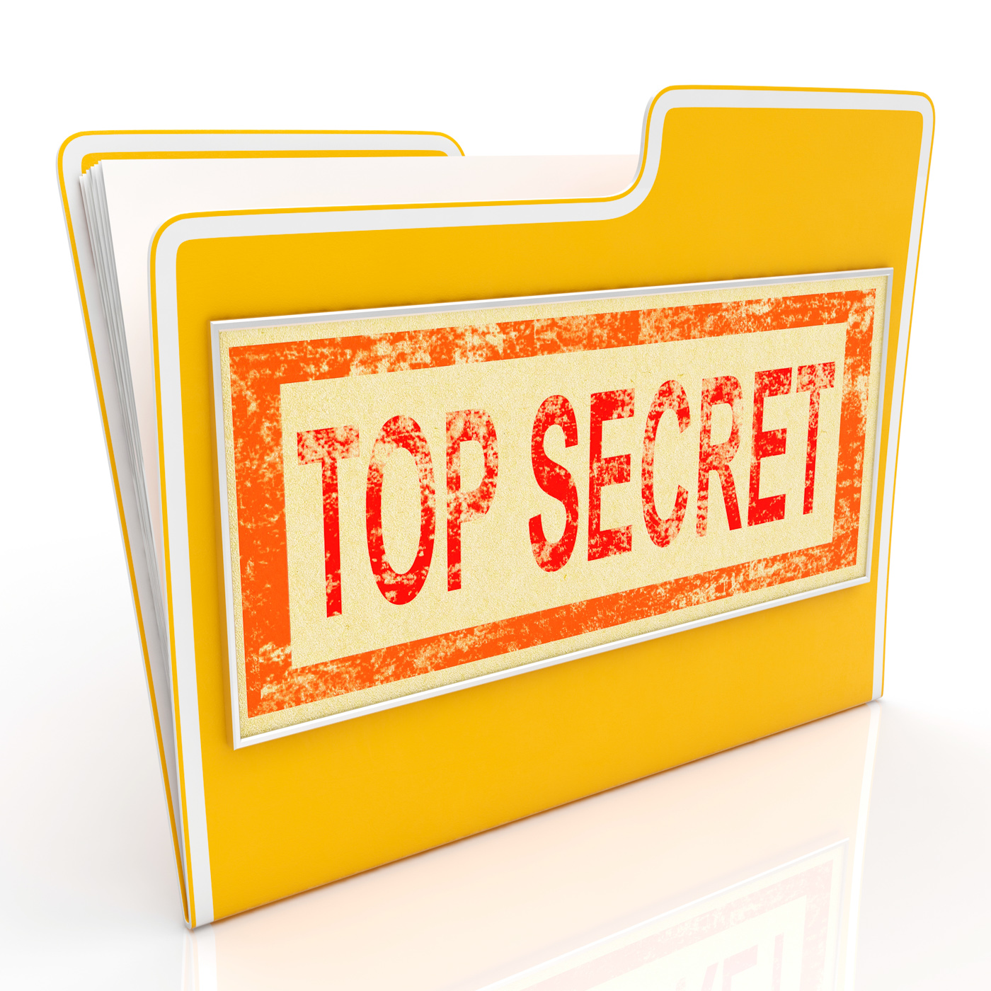 Top secret file shows private folder or files photo