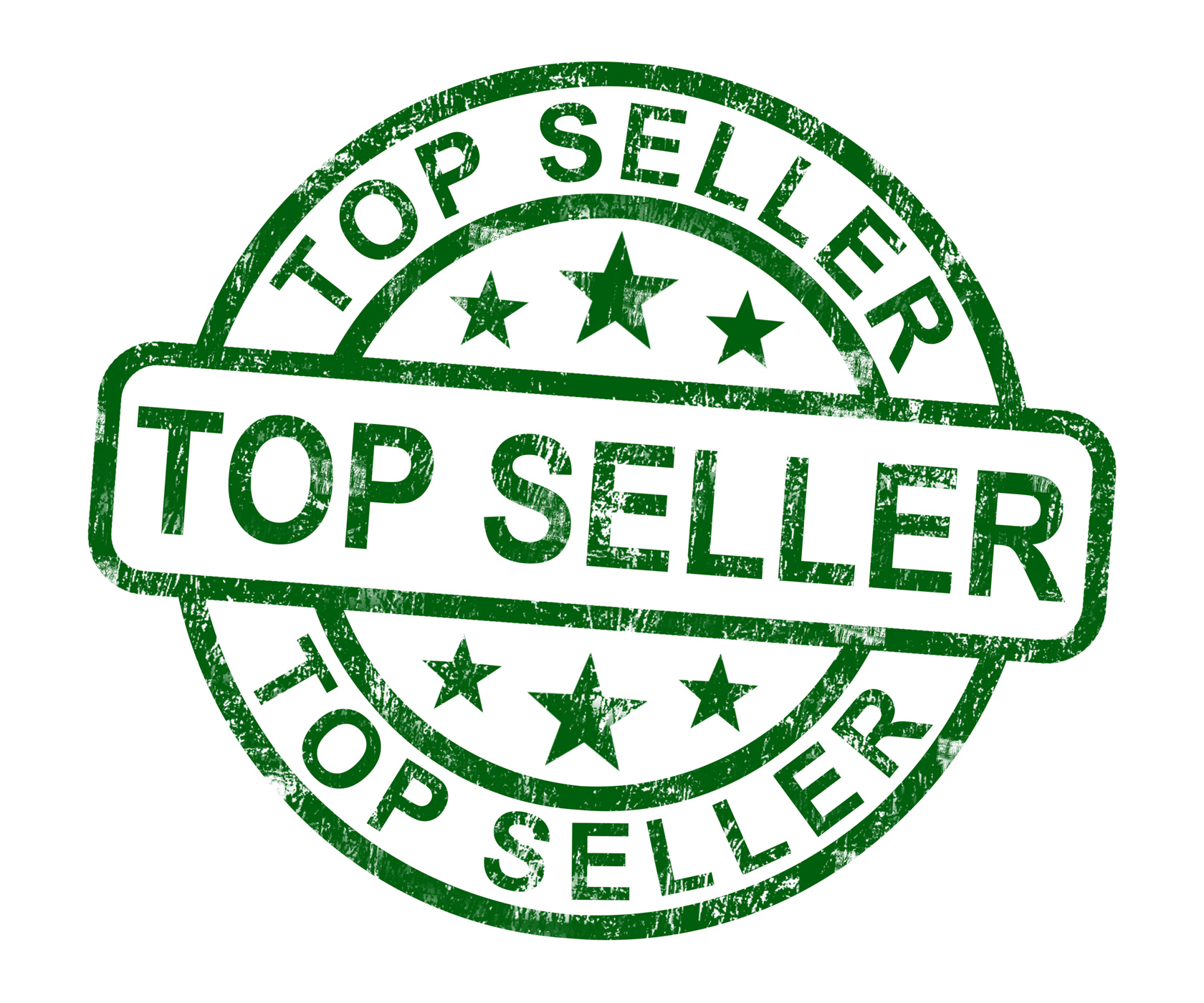 Top seller stamp shows best services or products photo