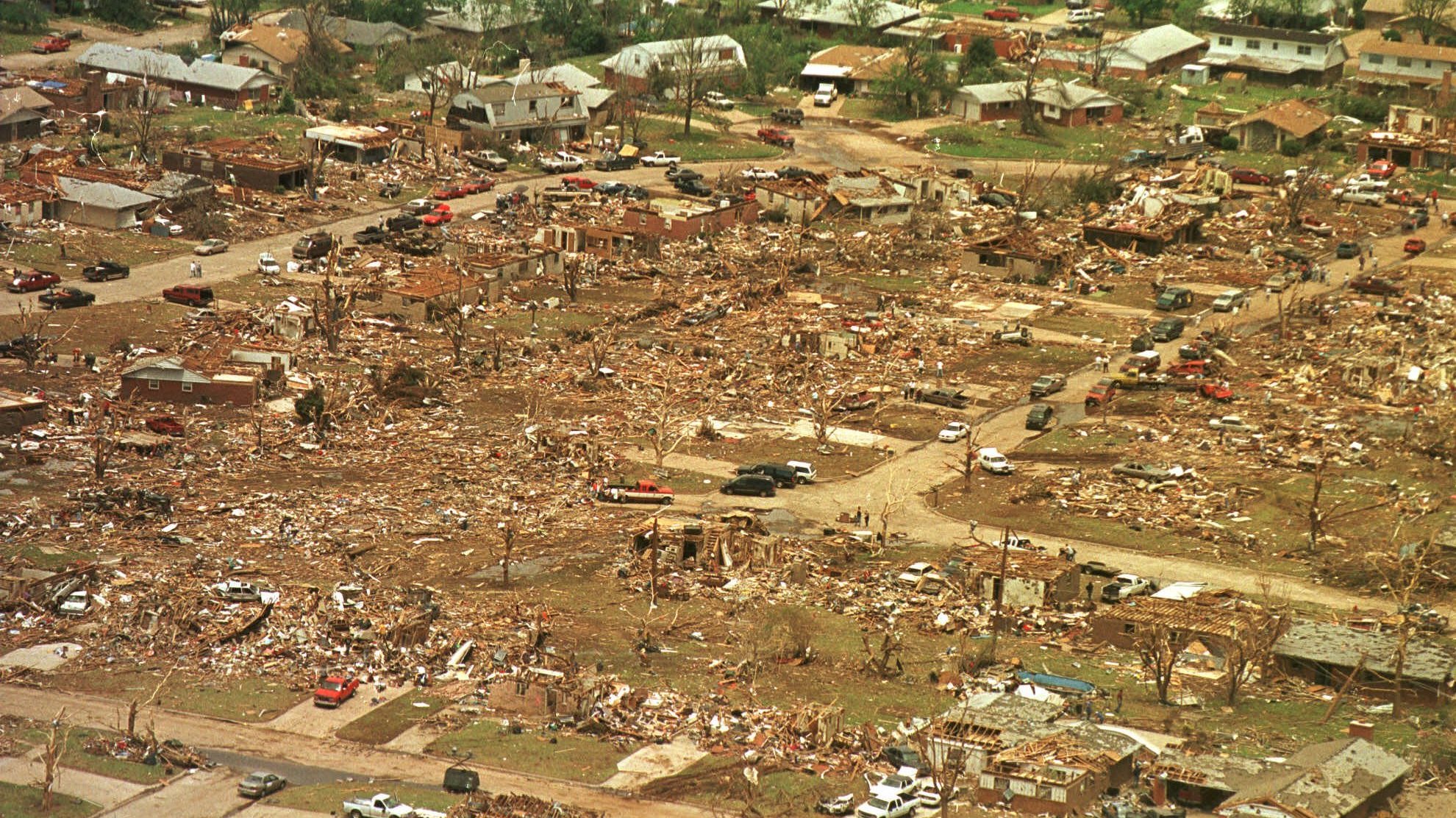 Tornado destruction photo