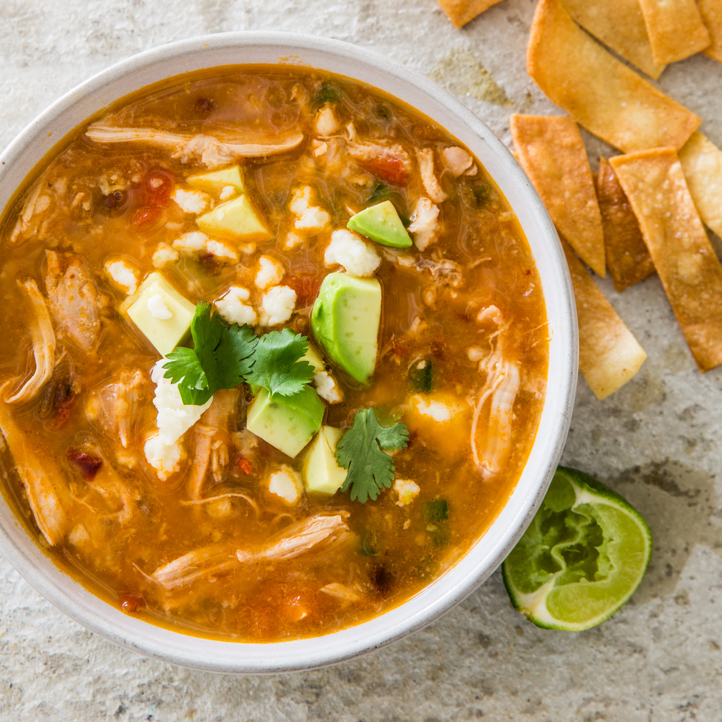 Slow-Cooker Chicken Tortilla Soup | Cook's Country