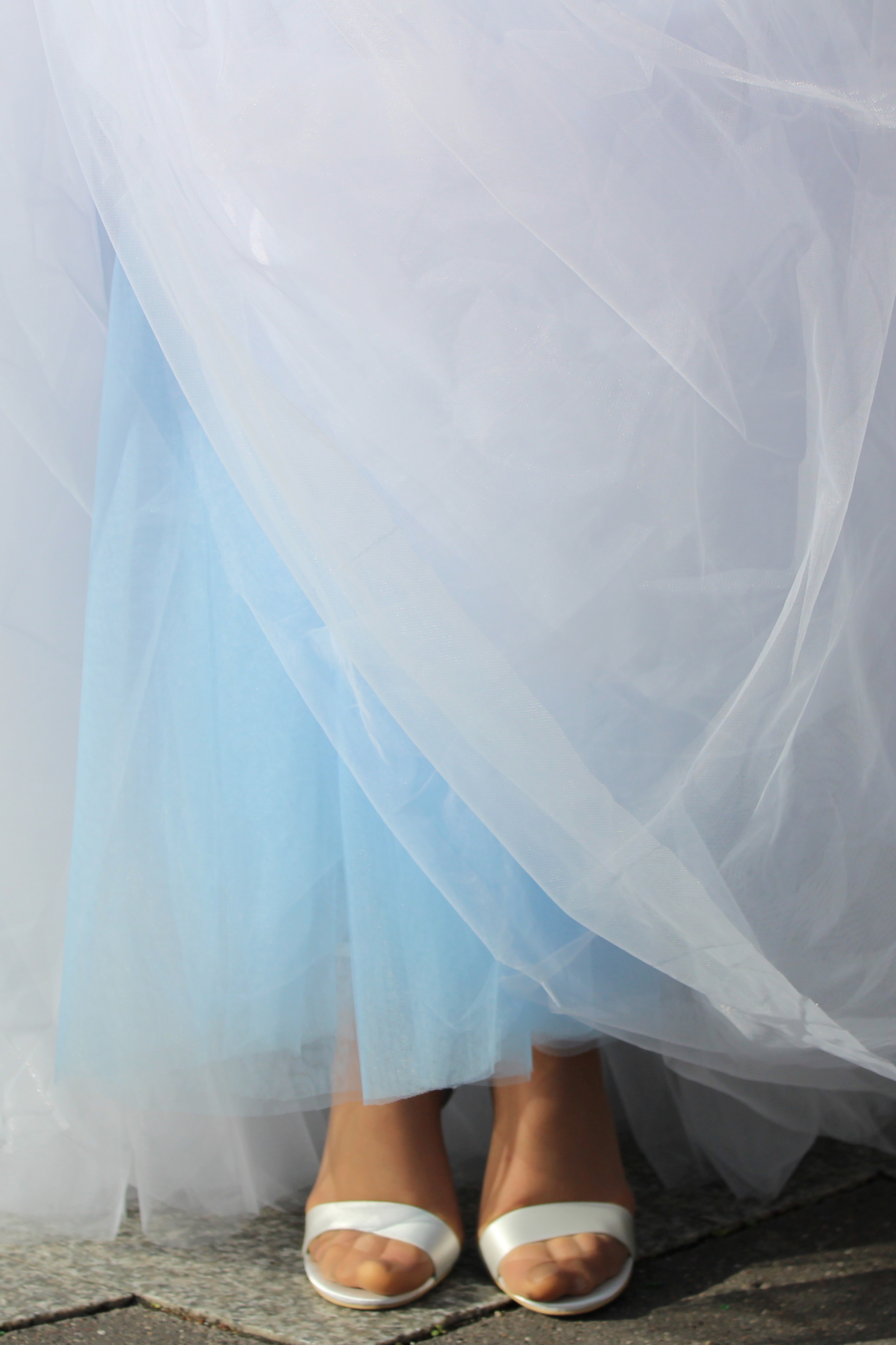 Something Blue Tulle Bridal Petticoat Slip