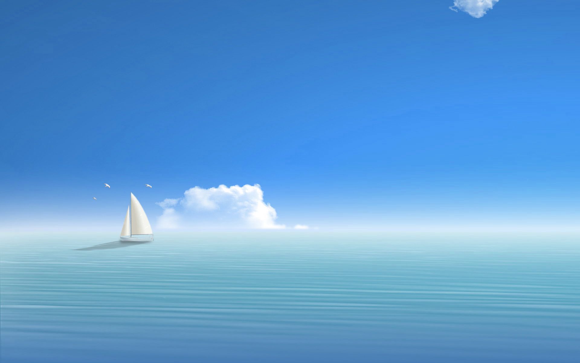 Sailing towards the horizon Wallpaper #5535