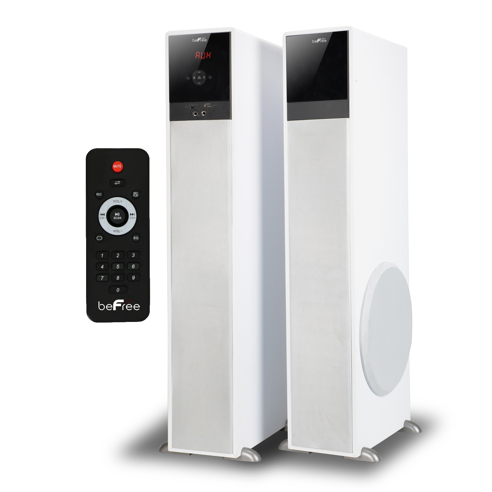beFree Sound Bluetooth Tower Speakers with optical input - Albany ...