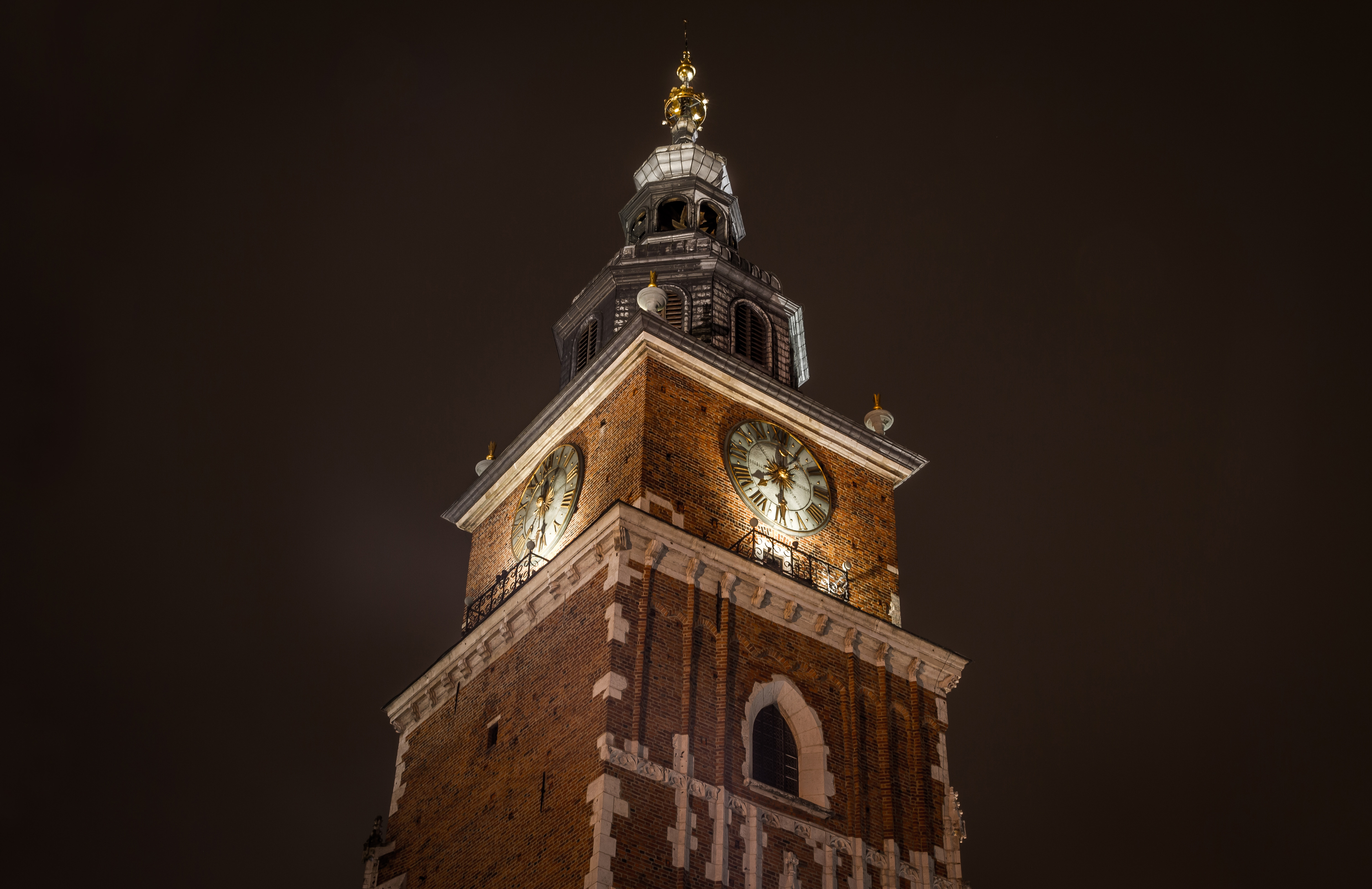 Town Hall Tower, Krakow, Poland, Architecture, Night, Town, Tower, HQ Photo