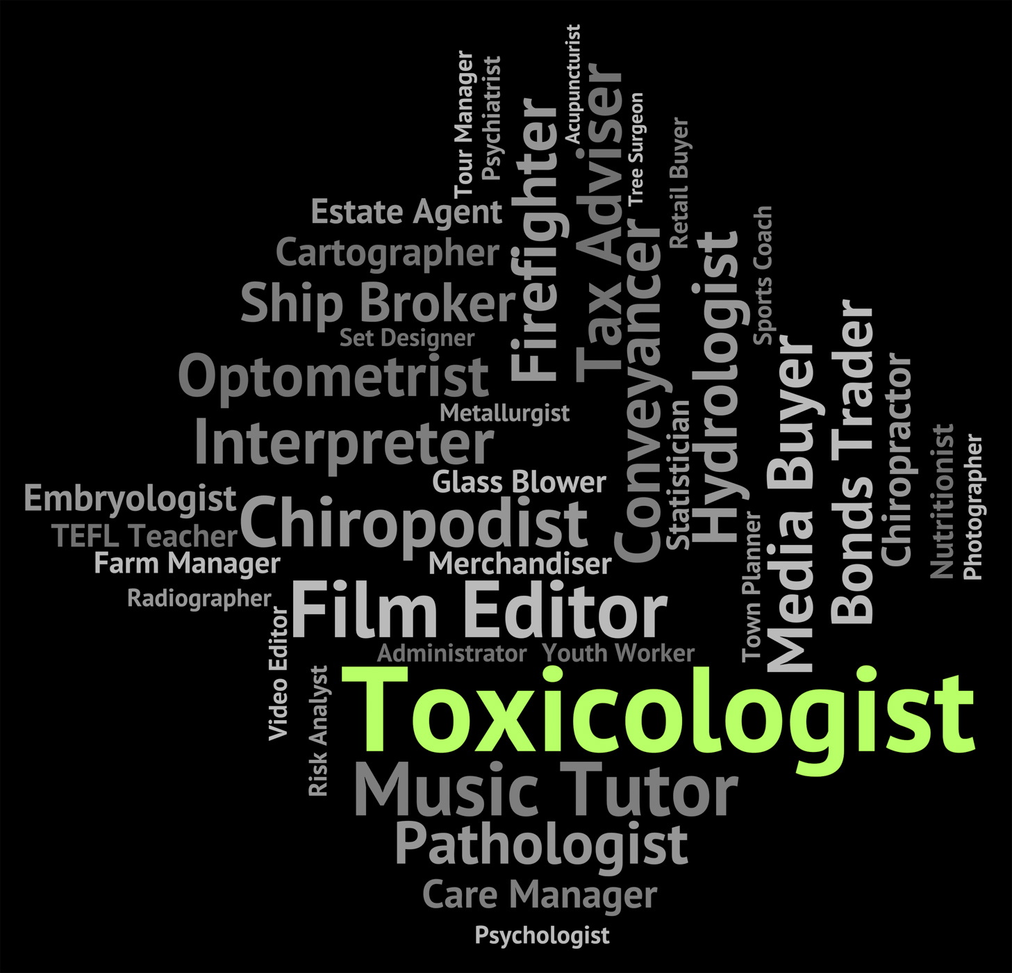 Toxicologist job indicates occupation recruitment and career photo