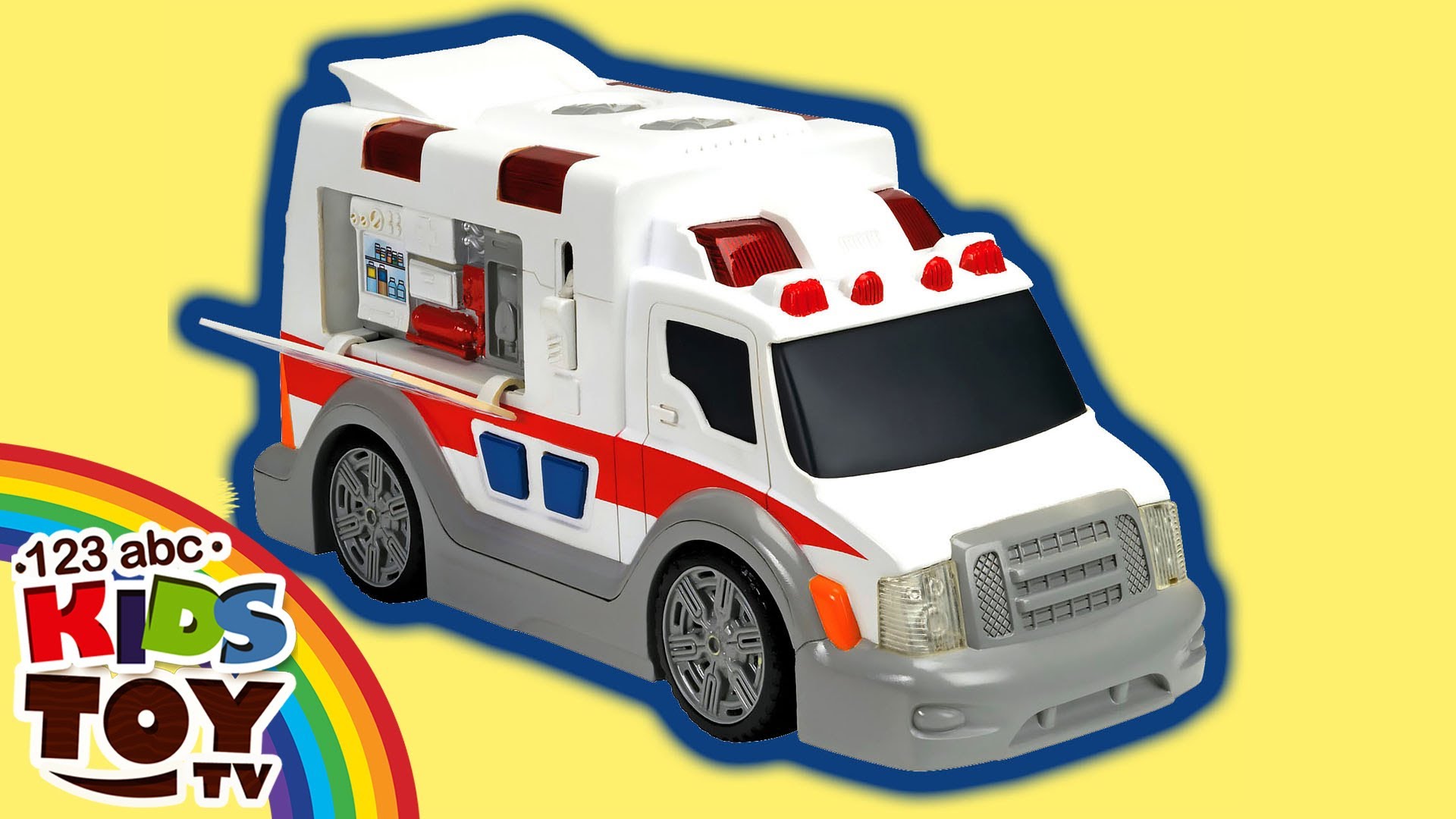 Ambulance. Dickie Toys. The toy car for boys. Open the box and make ...