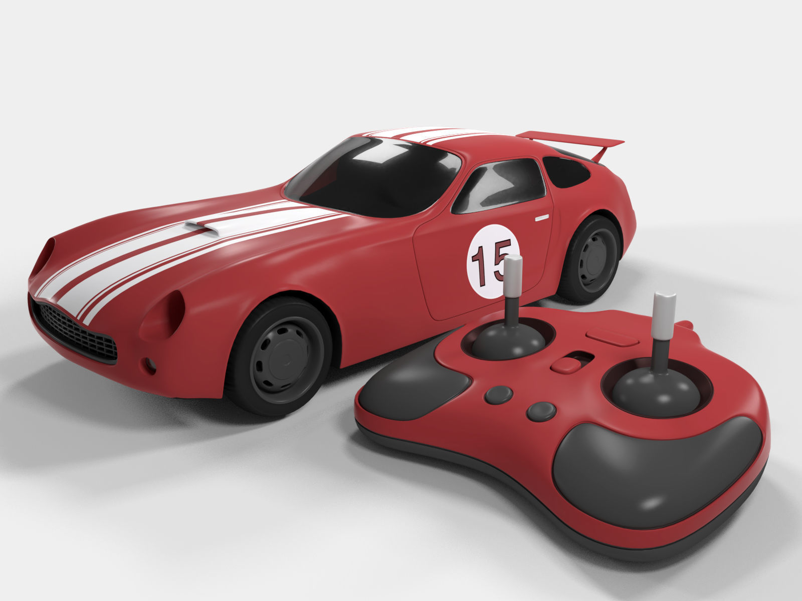 3D Radio Controlled Cartoon Toy Car | CGTrader