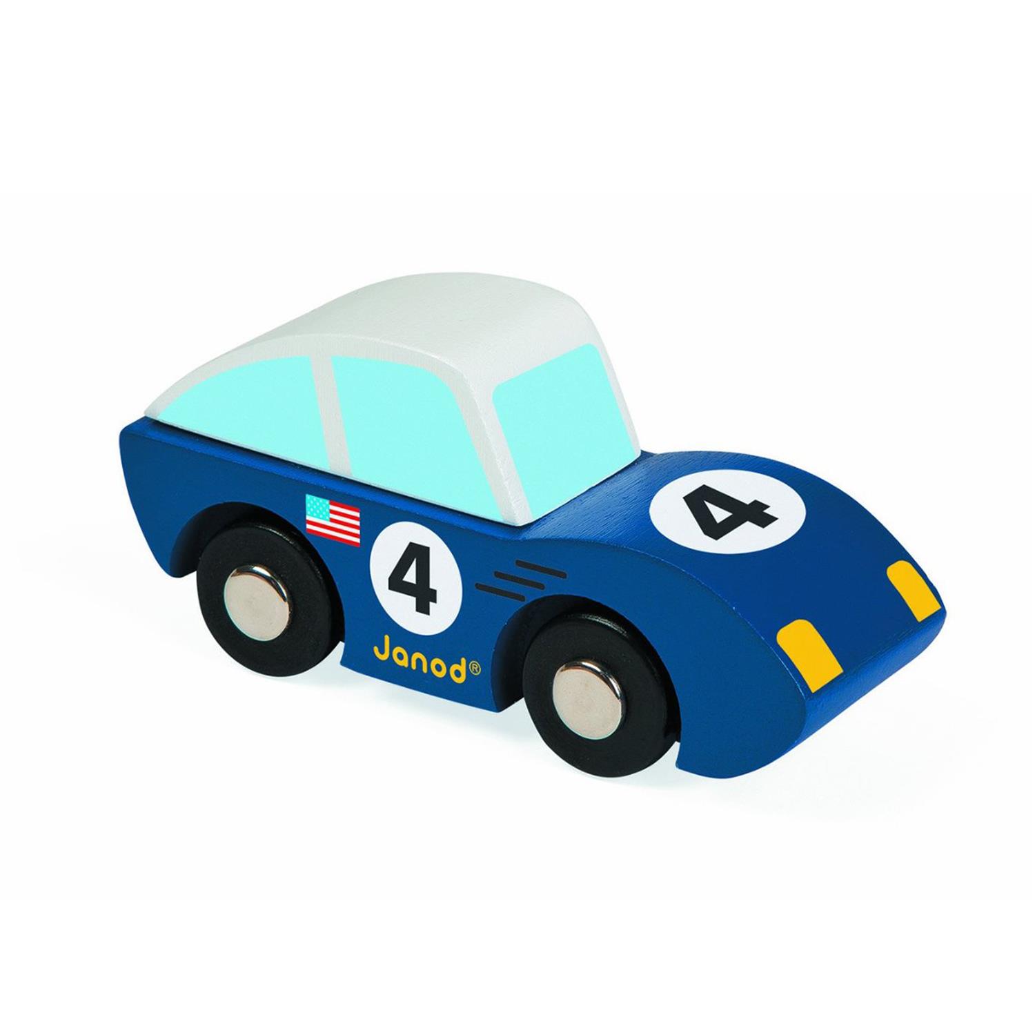 Janod Blue Racing Roadster Car - In Stock £7.45