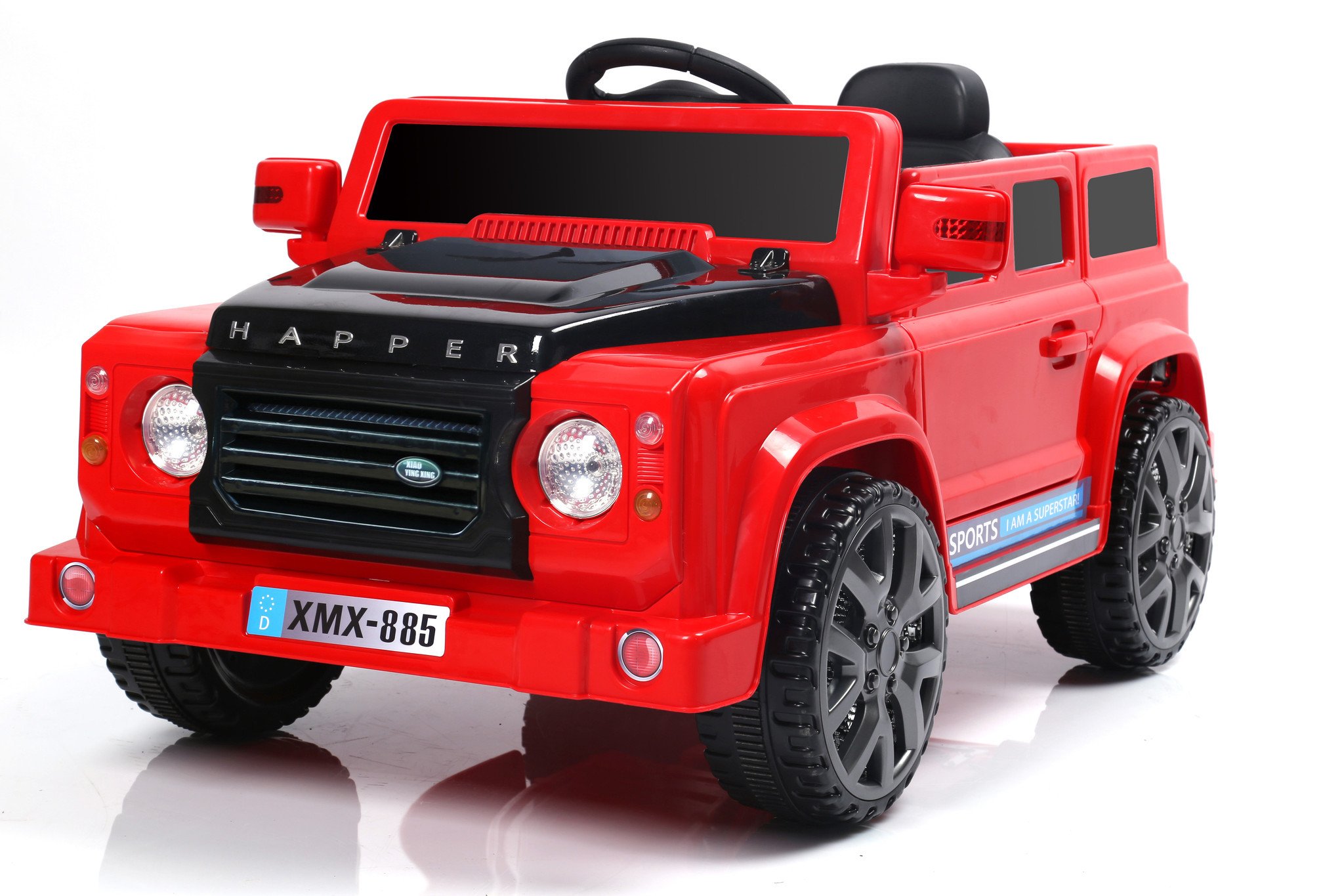 6V 50W Battery Powered Land Rover Style Twin Motor Electric Toy Car ...
