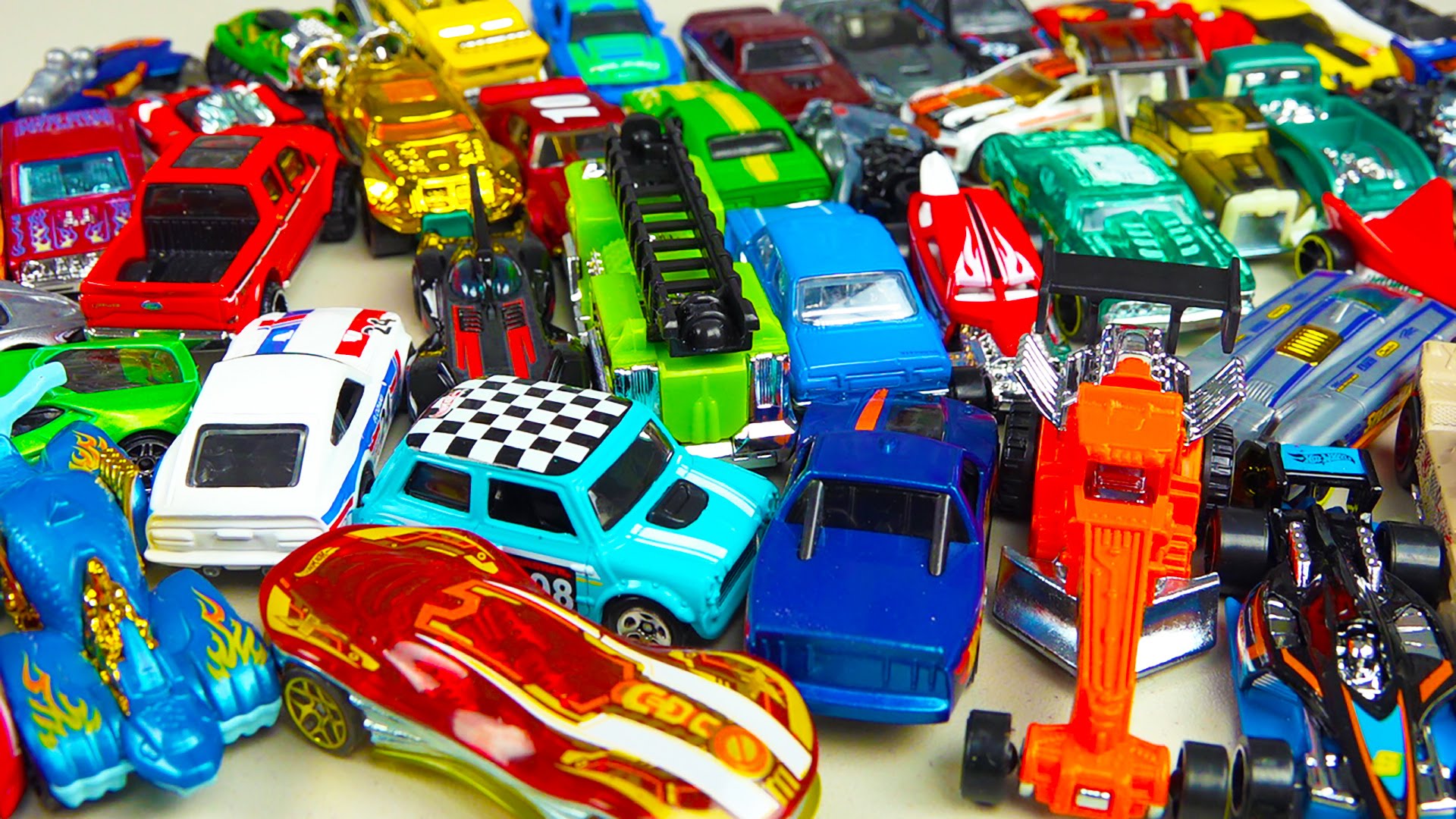Hot Wheels 50 Pack Toy Cars & Trucks Surprise Box - YouTube