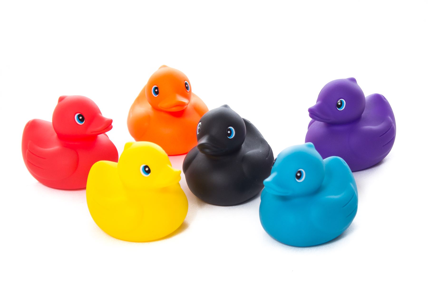 6 Quackers Kids Rubber Duck Ducks Toy Fun Baby Kids Bath Play ...