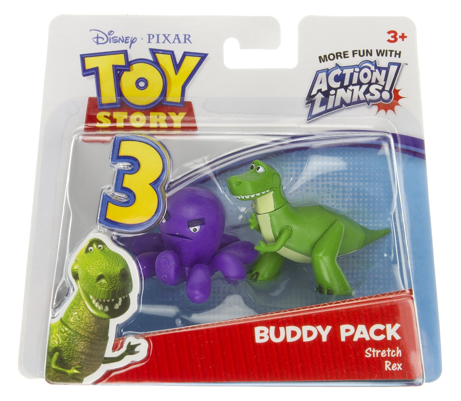 Amazon.com: Stretch & Rex: Toy Story 3 Action Links Mini-Figure ...
