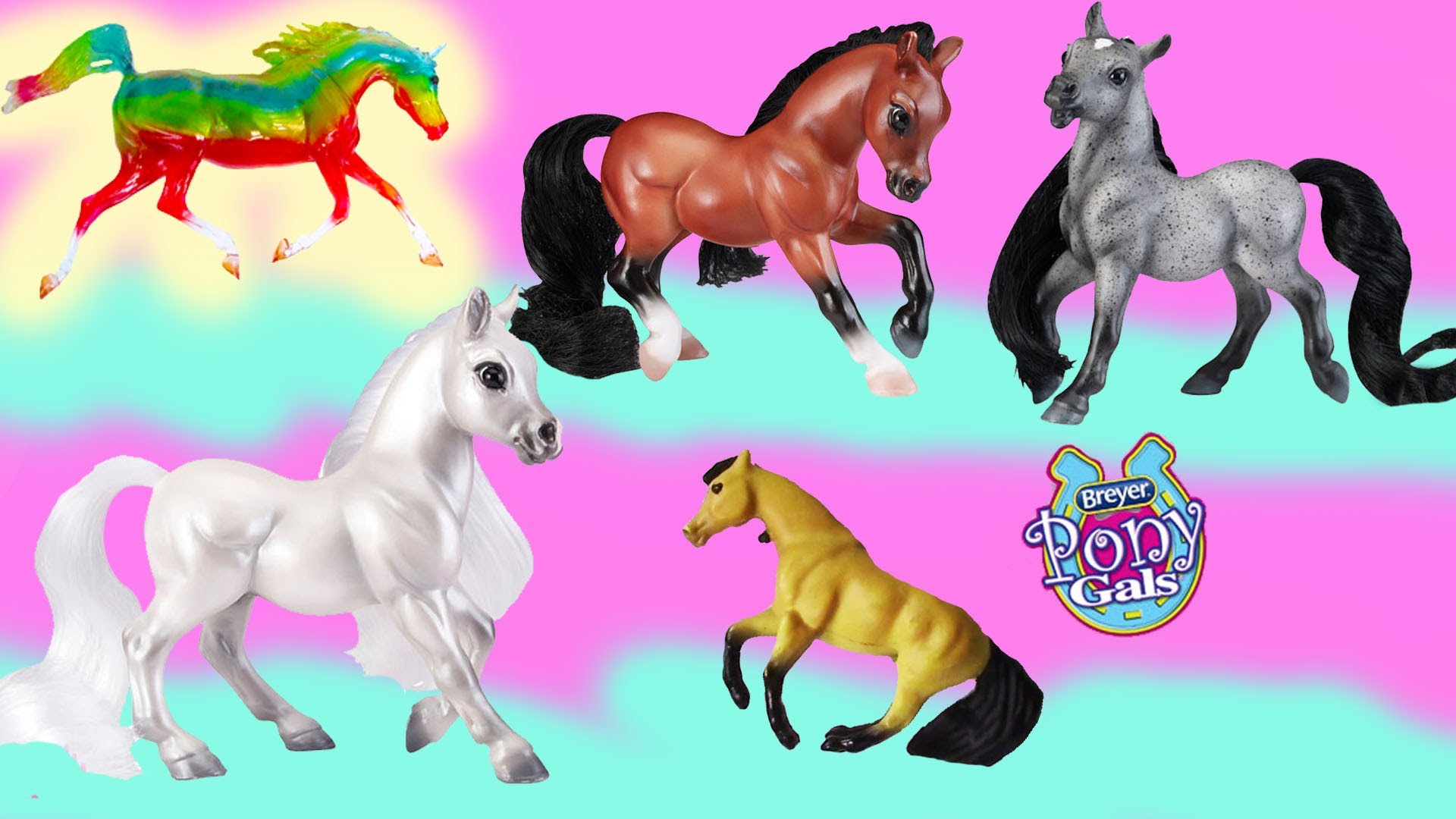 Breyer Pony Gals Horses Aubrey Hailey Emily - Mini Whinnies Toy ...