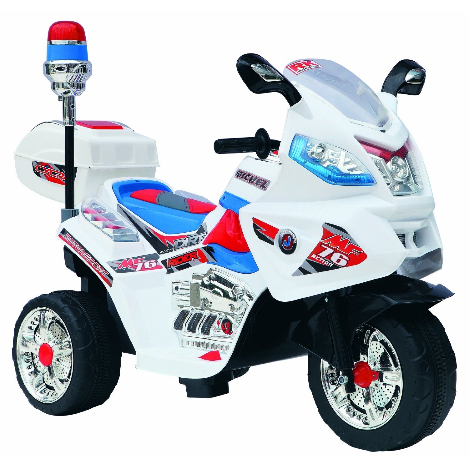 Review of Police MotorBike Trike 6v Ride-0n Toy a Good Kids Toy Idea ...