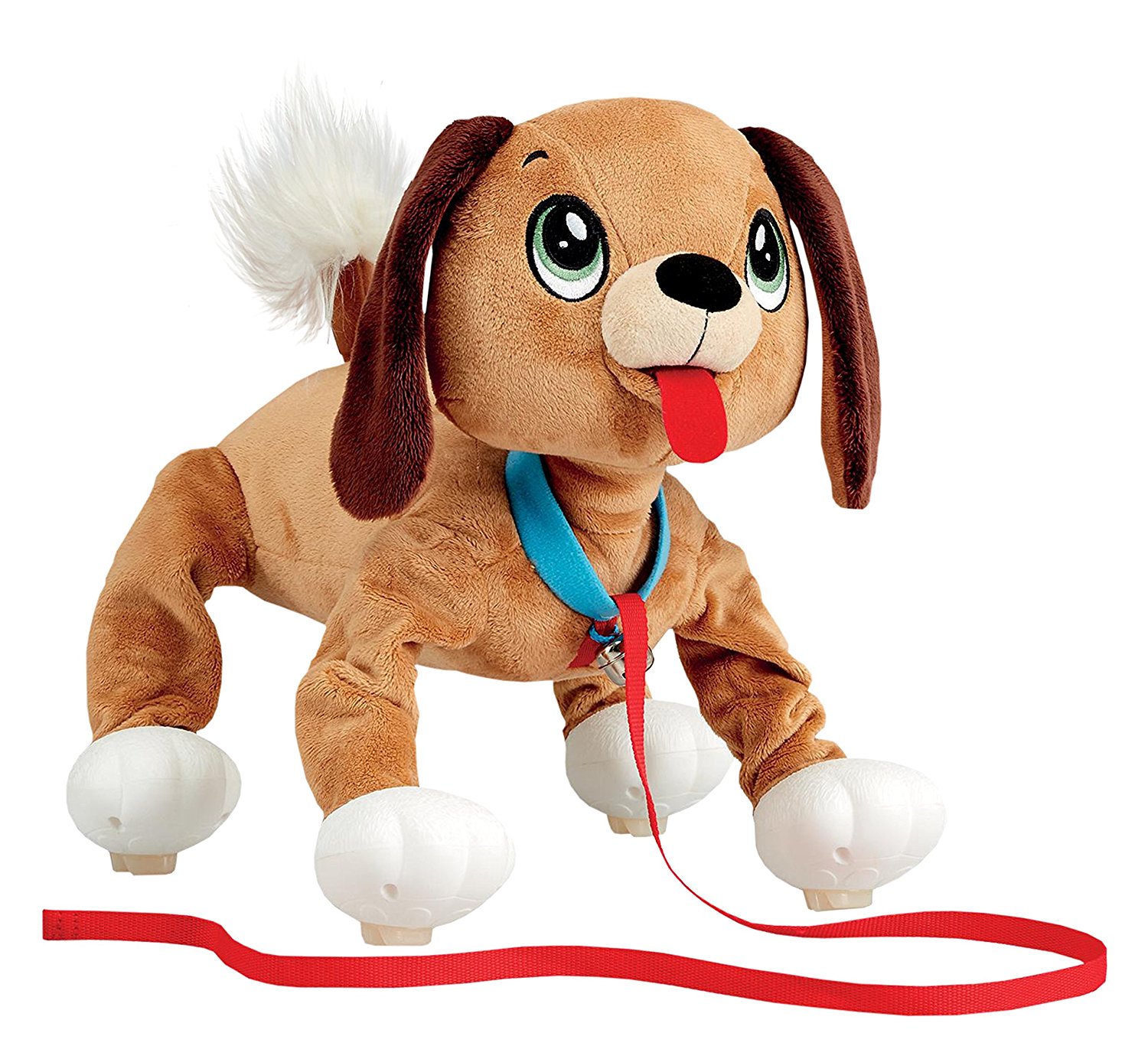 toy puppy on a leash