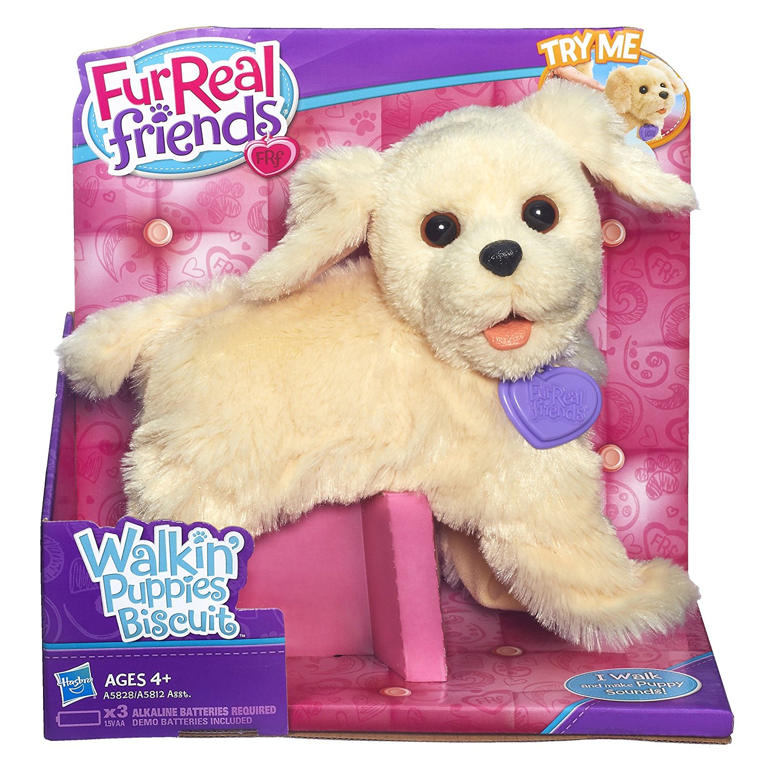Amazon.com: FurReal Friends Walkin Puppies Biscuit Toy Plush: Toys ...