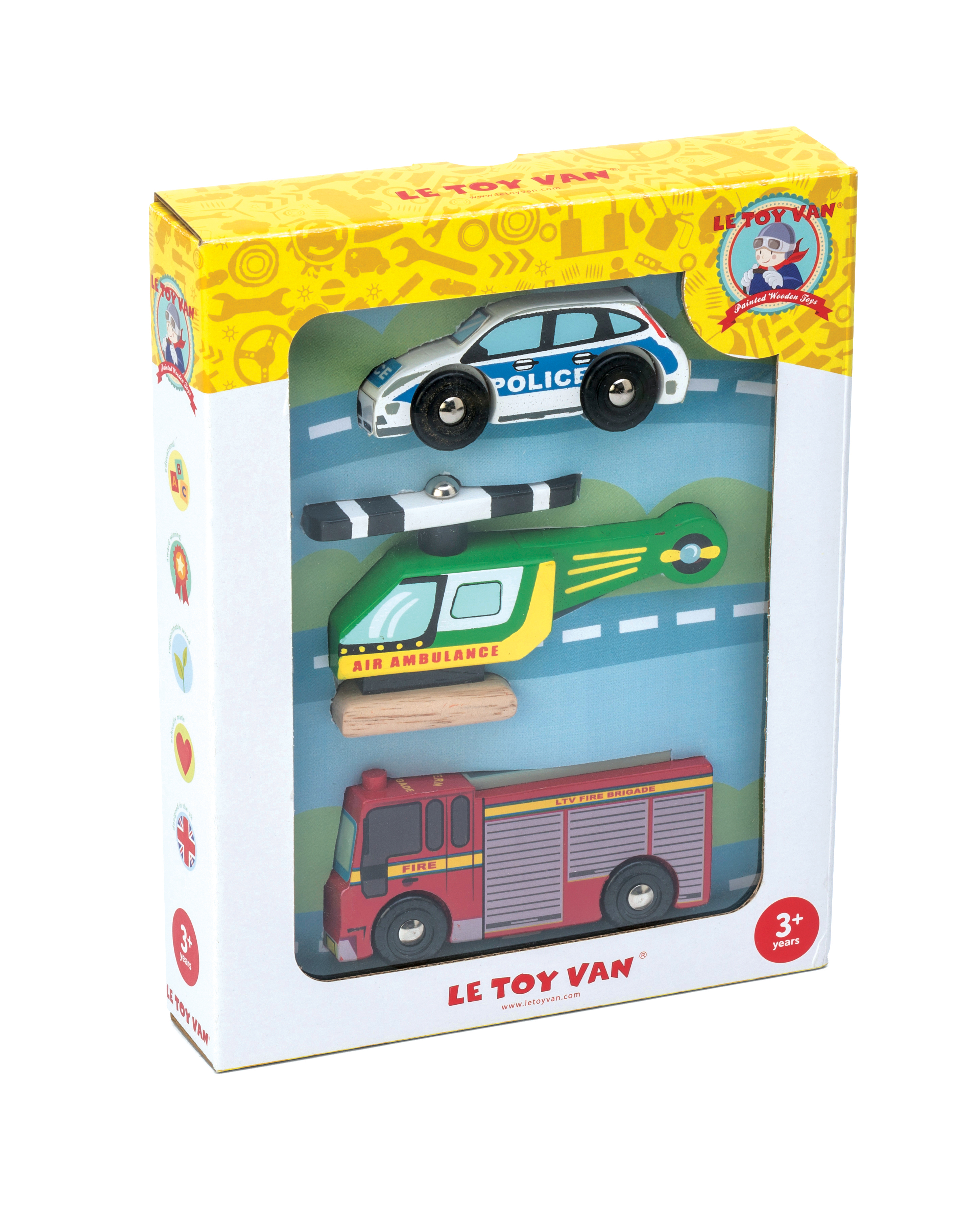 Le Toy Van Emergency Vehicle Set - TV465 - £9.99