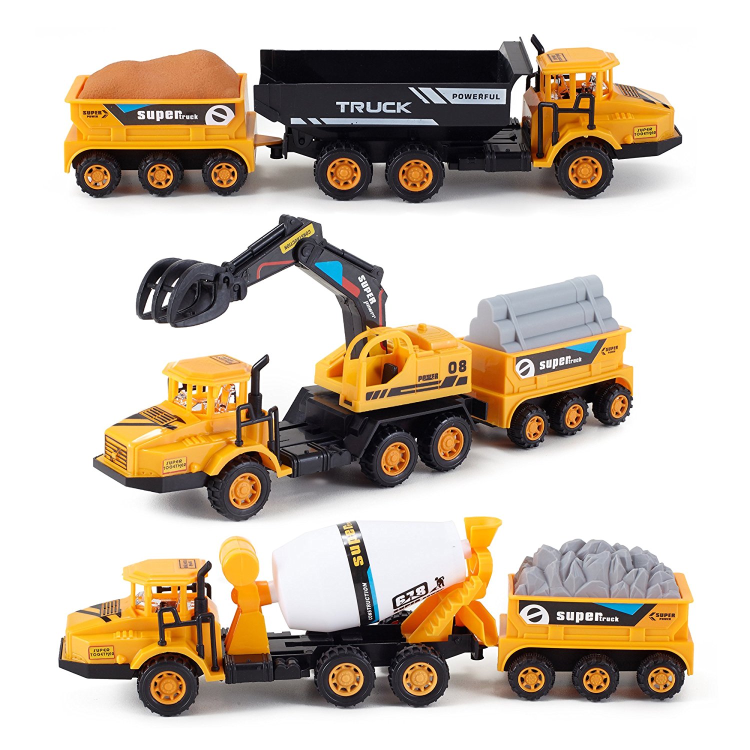 Amazon.com: Liberty Imports Set of 3 Deluxe Construction Toy ...