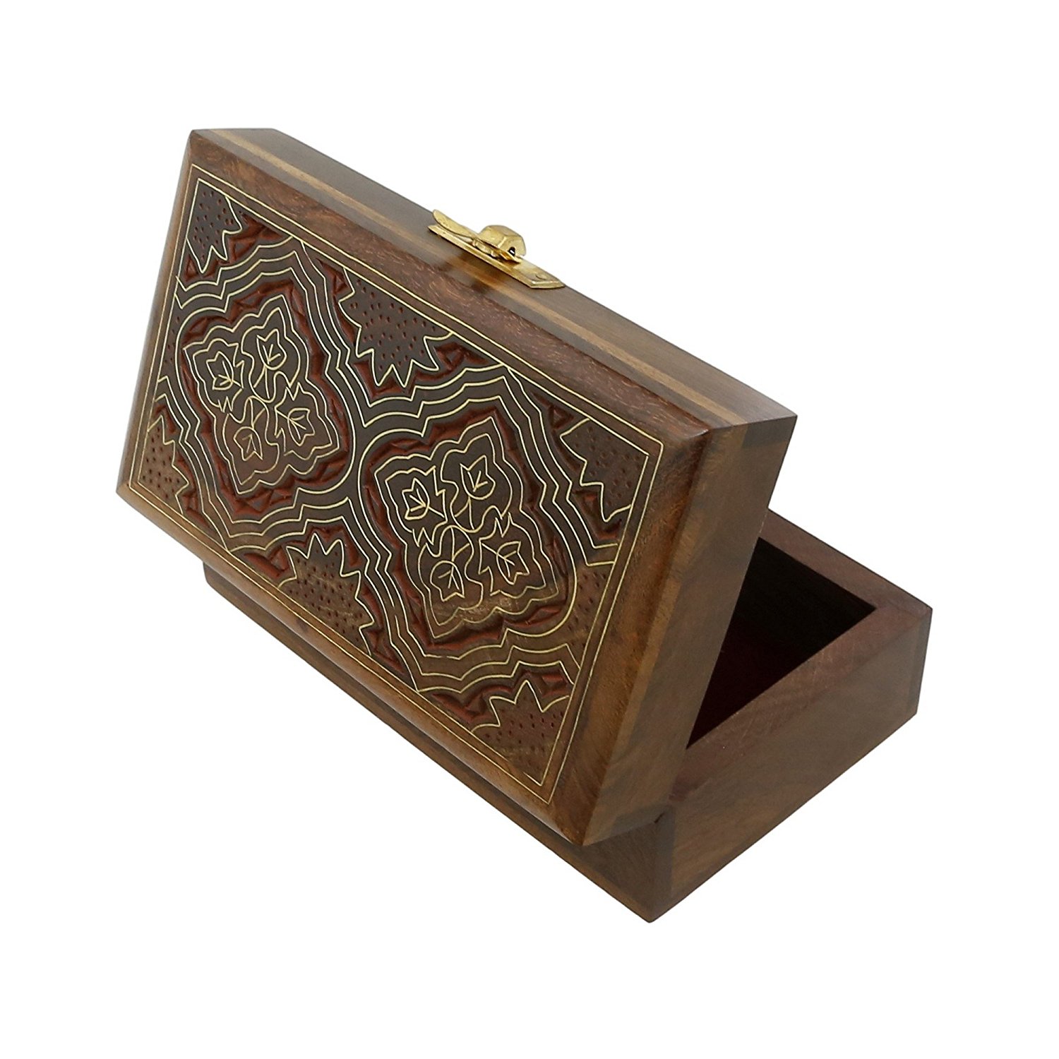 Indian Artisan, Handmade & Handcrafted Wooden Jewelry Box/Jewelry ...