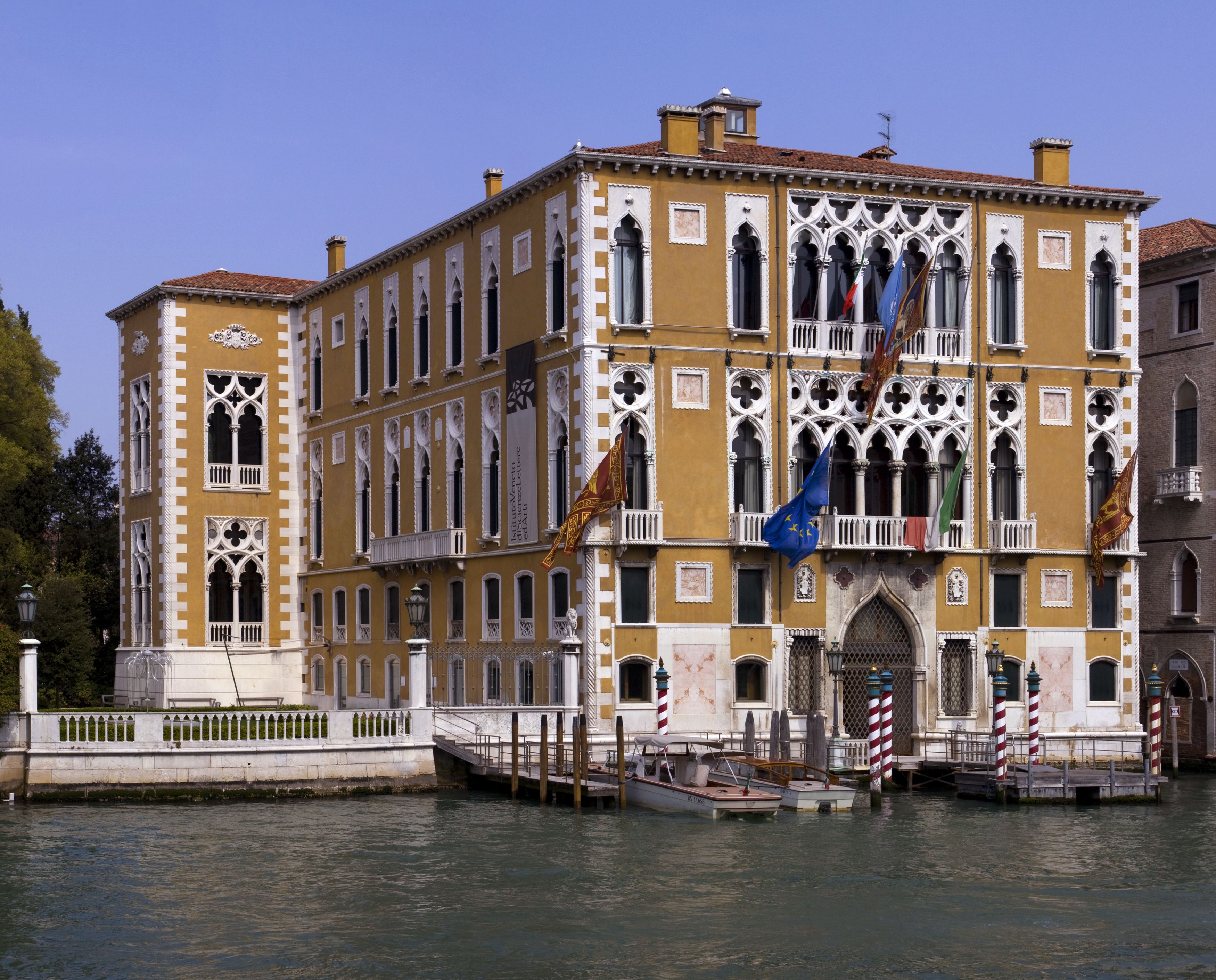 Traditional venetian facade photo