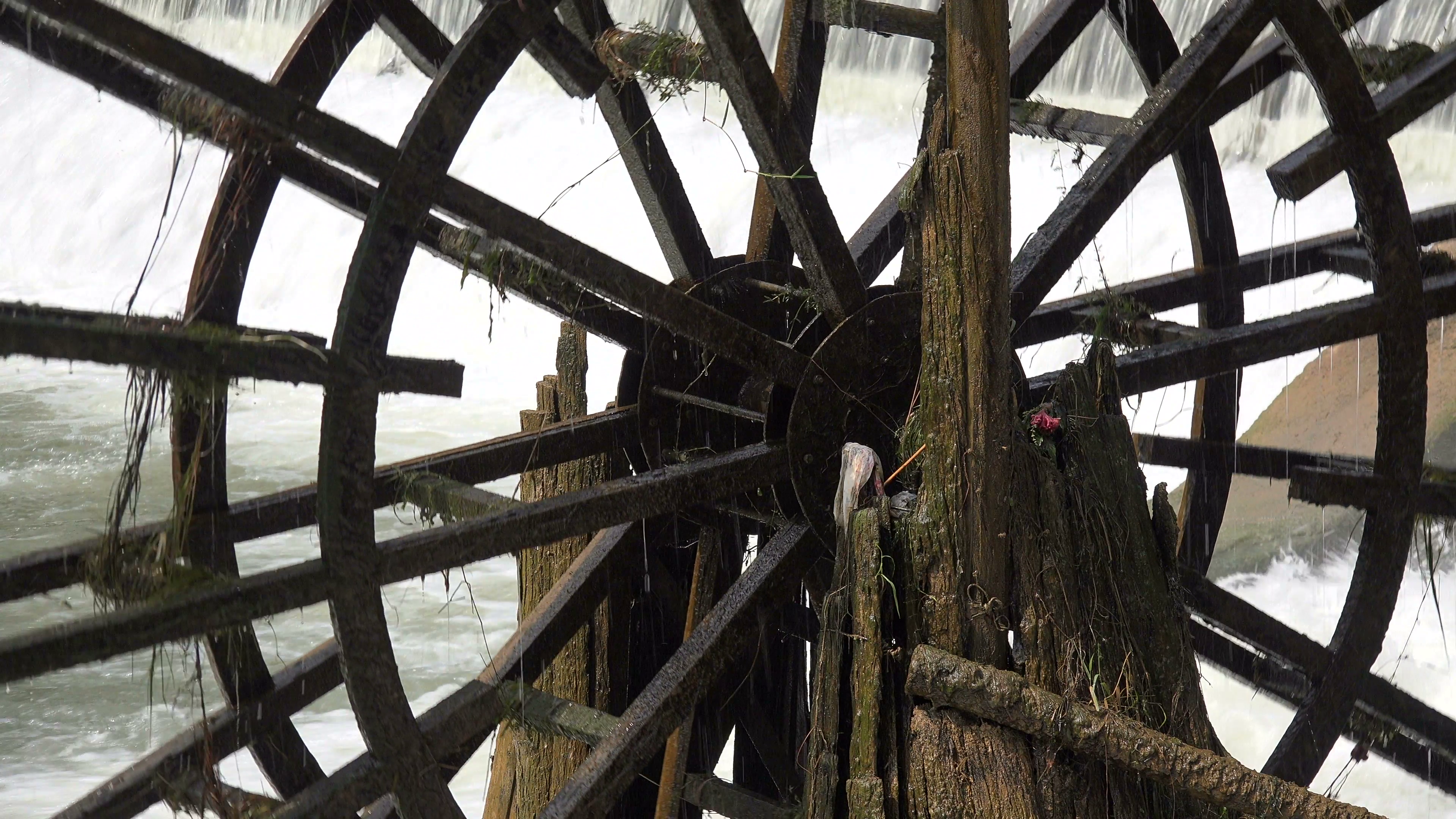 Traditional water wheel in Fenghuang, China Stock Video Footage ...
