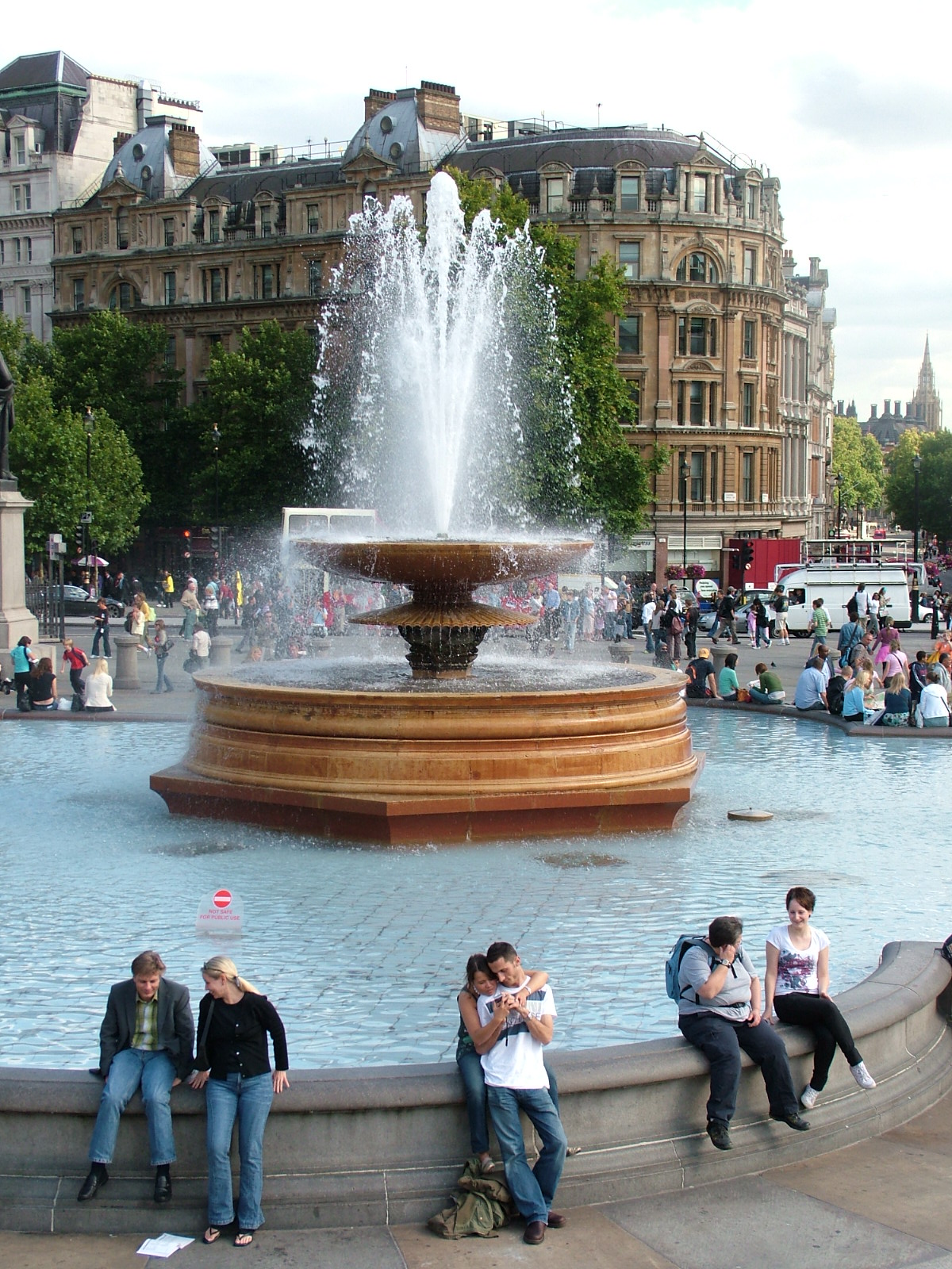 The fountains in Trafalgar Square, London: NEN Gallery