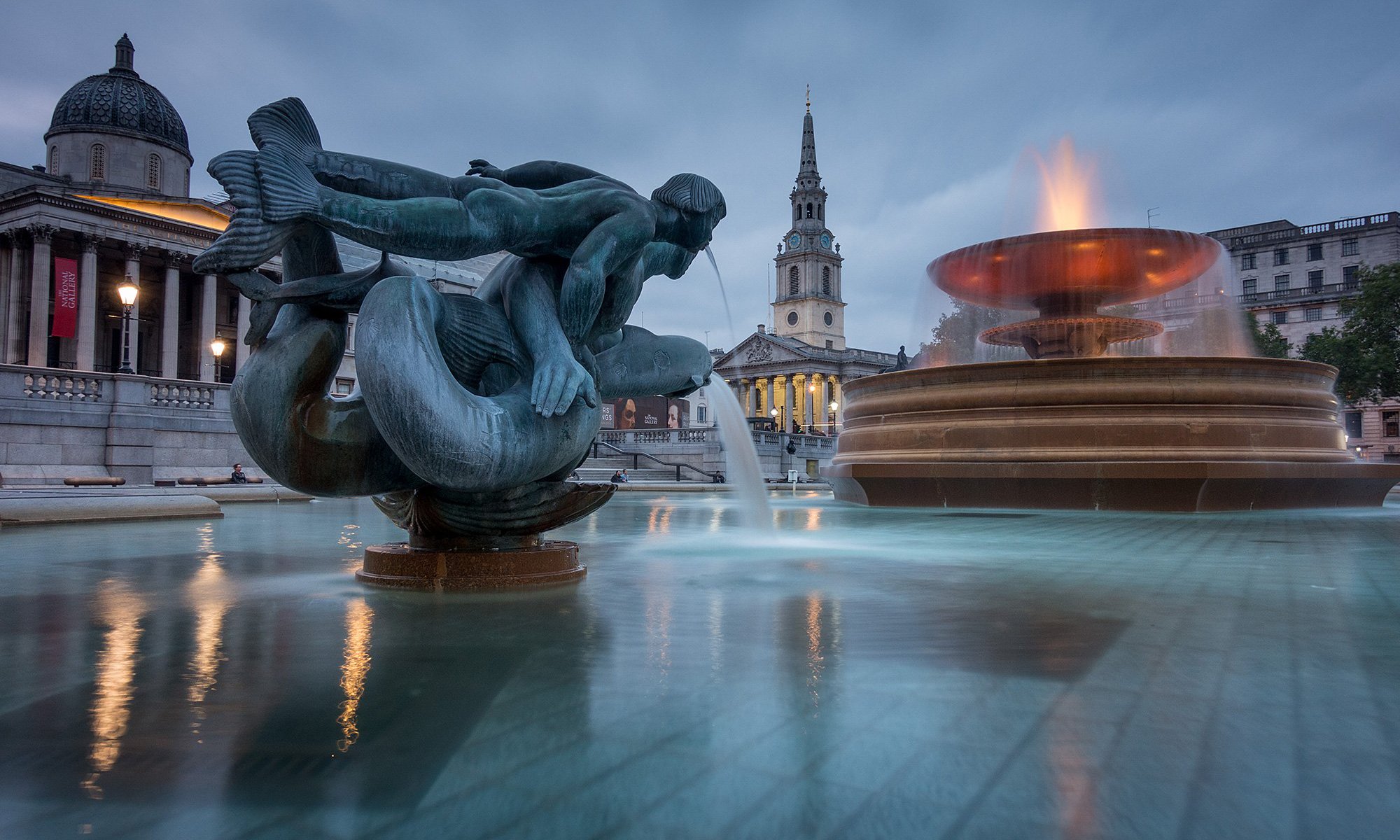 Fountains at Trafalgar Square - Ed O'Keeffe Photography