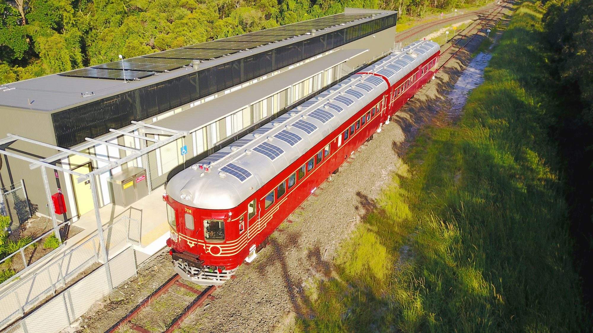 Byron Bay is home to the world's first solar-powered train