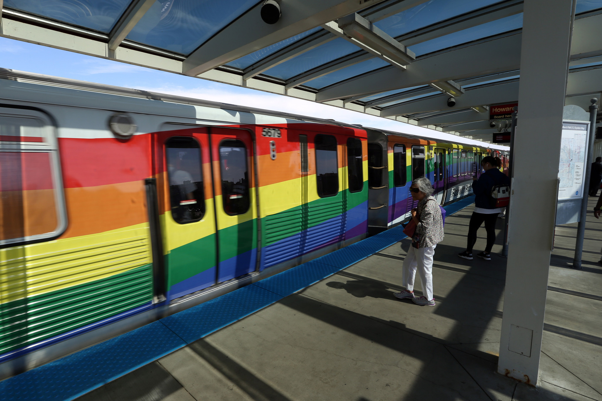 CTA decks out train with rainbow flag for Pride - Chicago Tribune