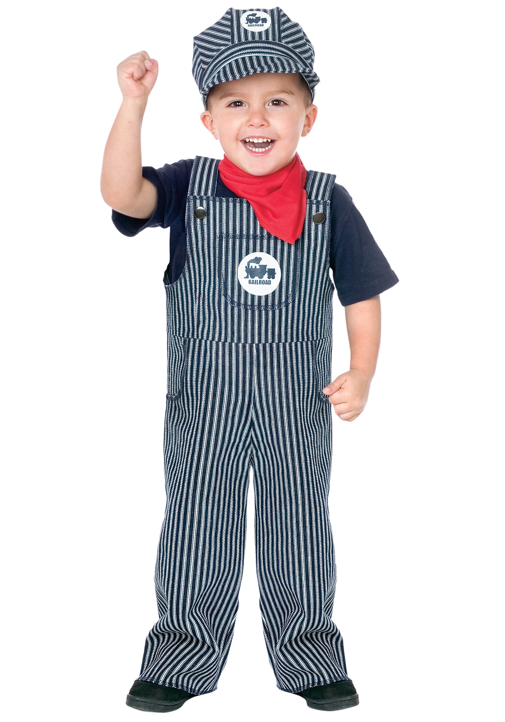 Toddler Train Conductor Costume - Kids Railroad Worker Costume
