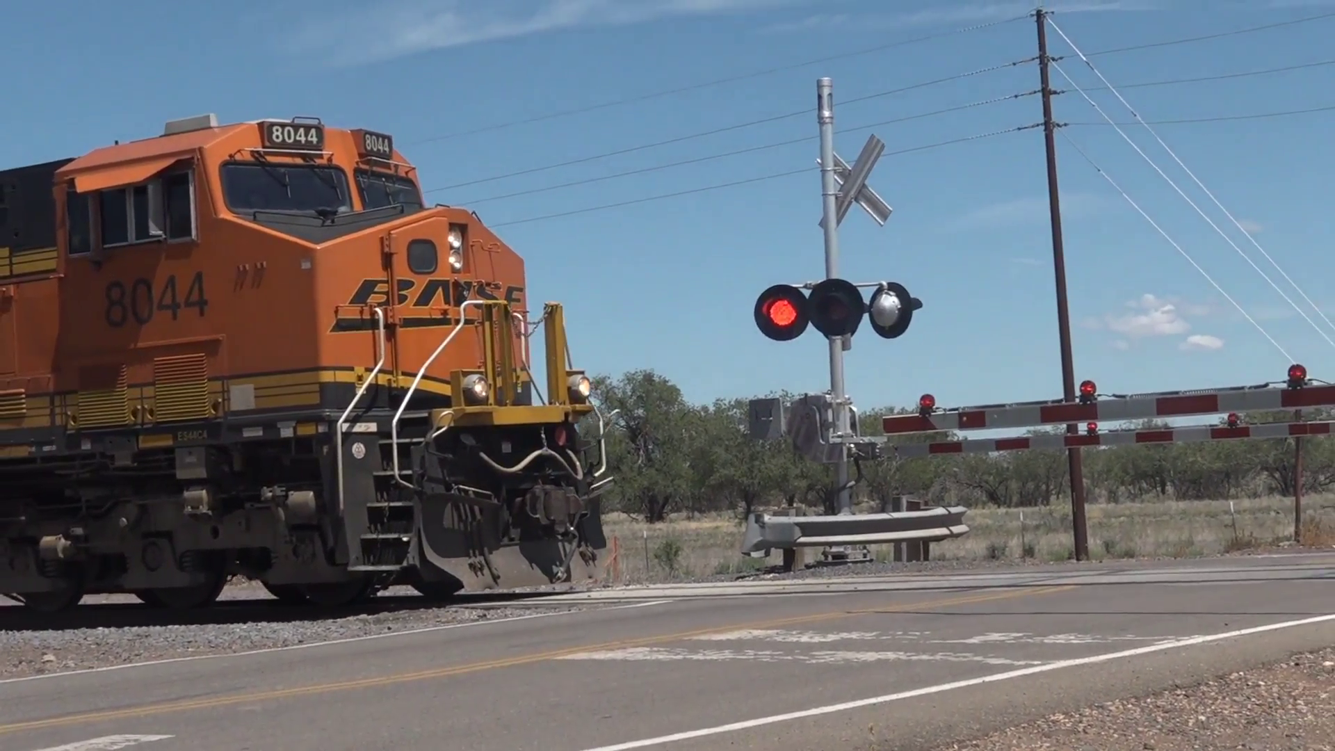 Lights and Train Whistle at Railroad Crossing Stock Video Footage ...