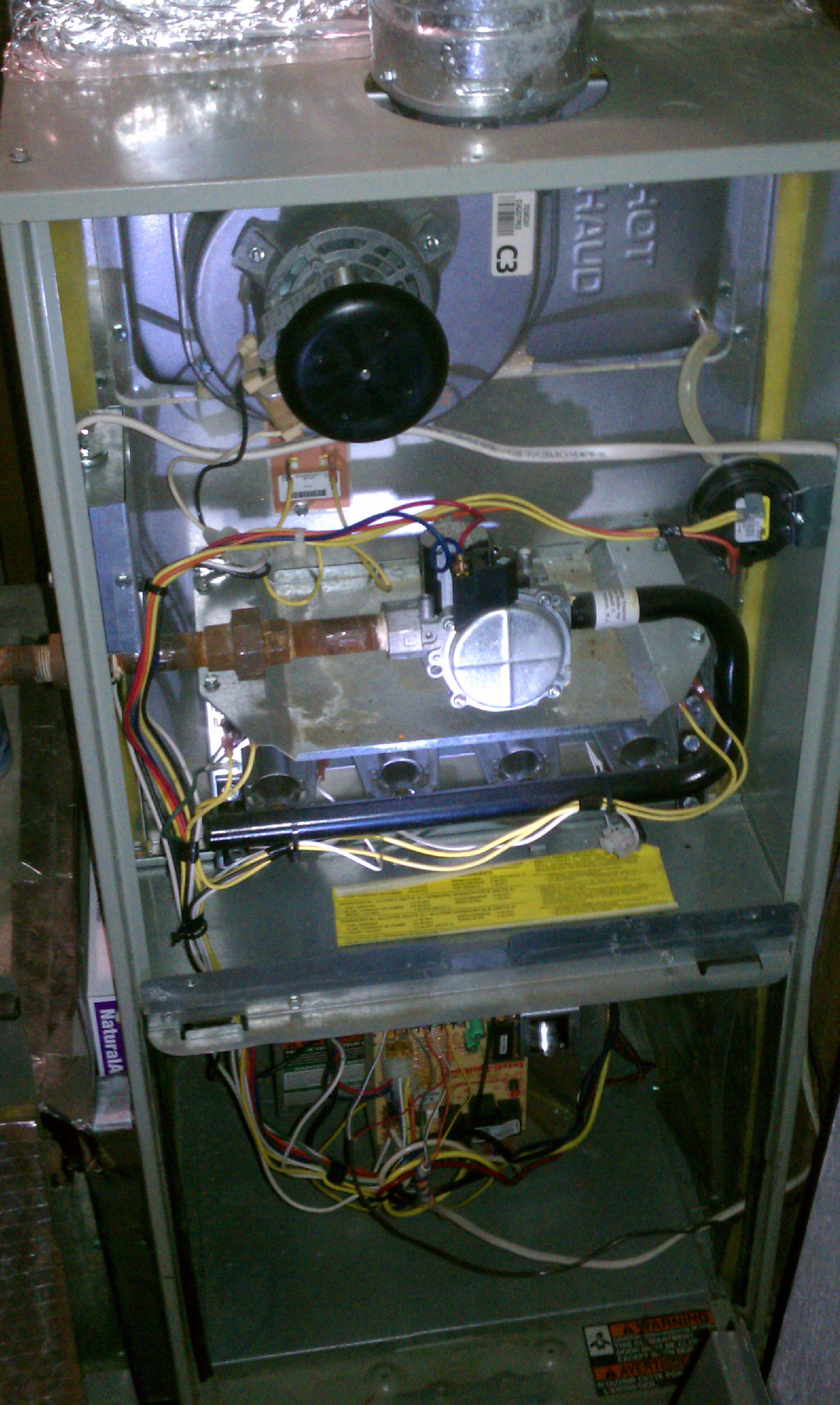 I have a Trane gas furnace (XR80), recent a weird problem has ...