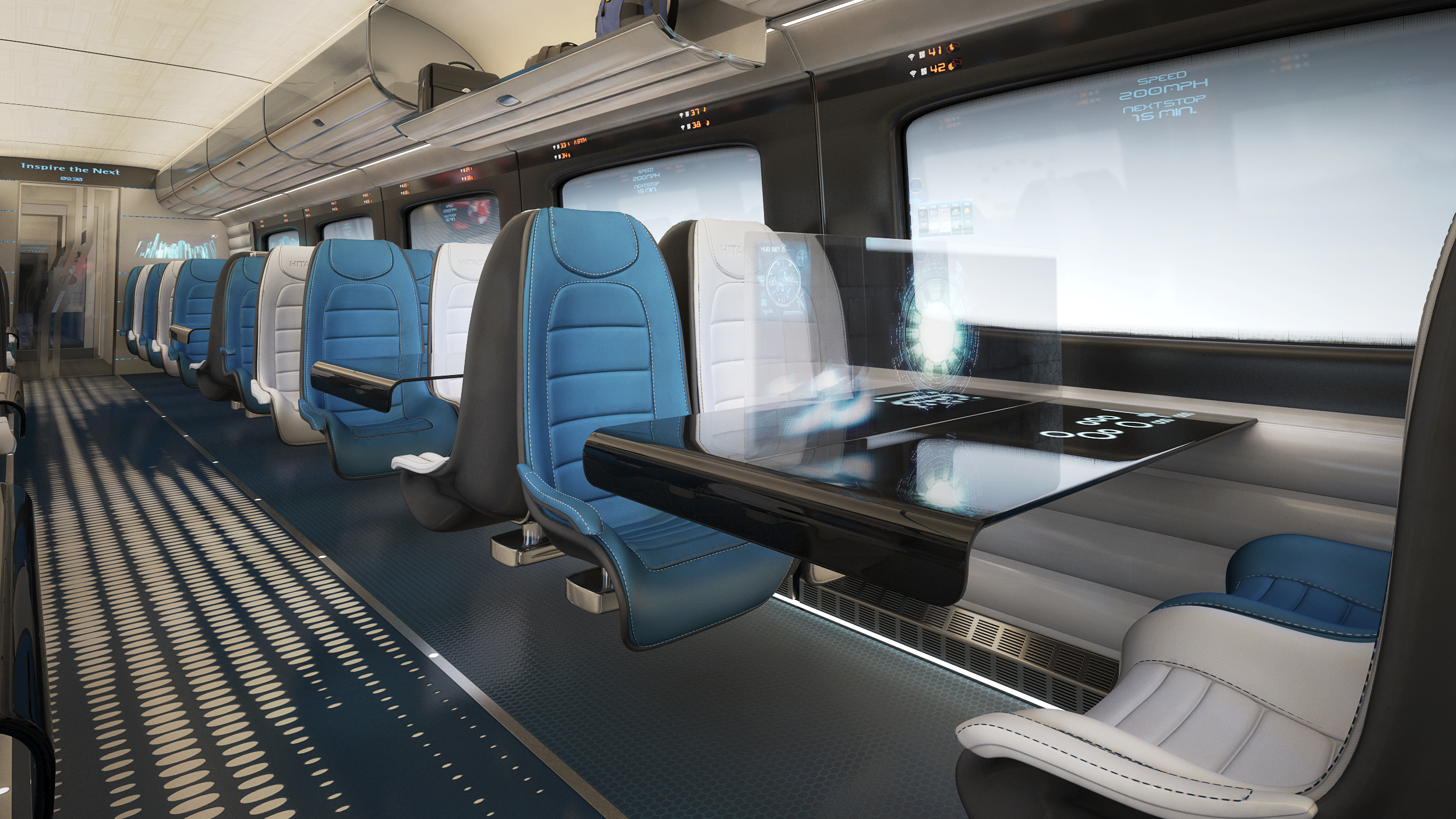 Поезд 800 км в час. С951 Train Interior. 3d Interior Train Concept. Hitachi Rail Italy. Bullet Train Interior.