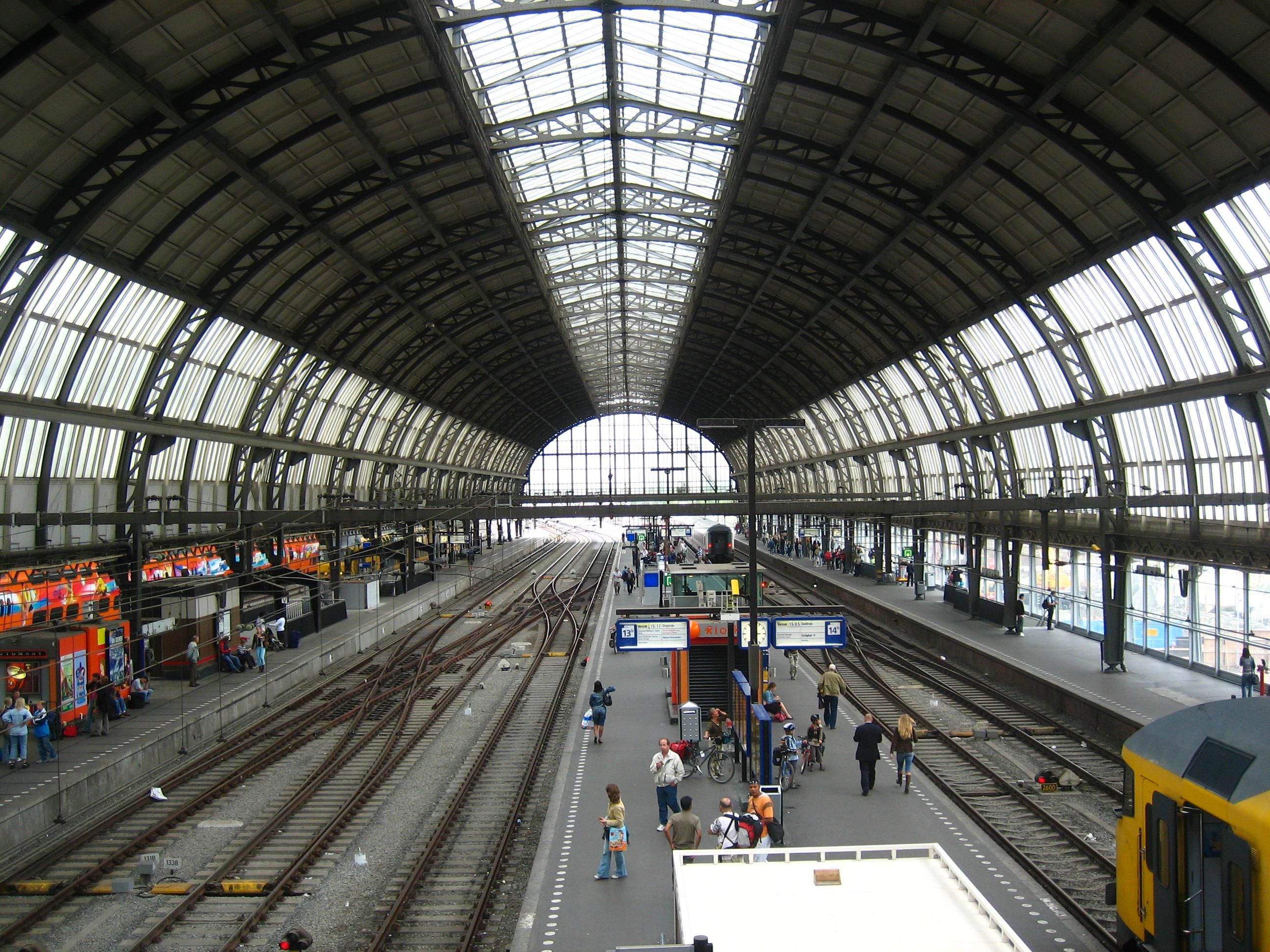 Free picture: amsterdam, main, train, station