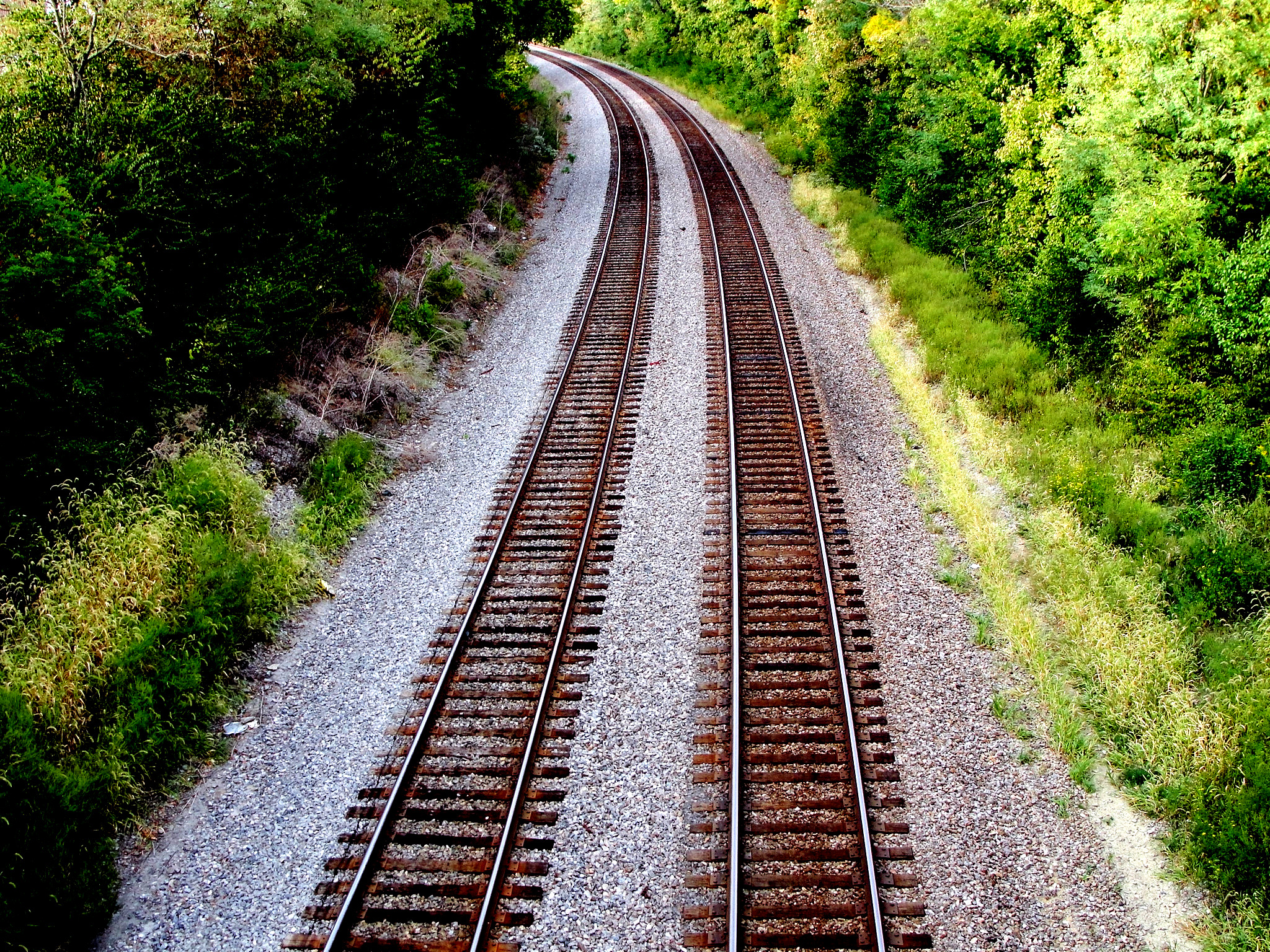 Train tracks photo