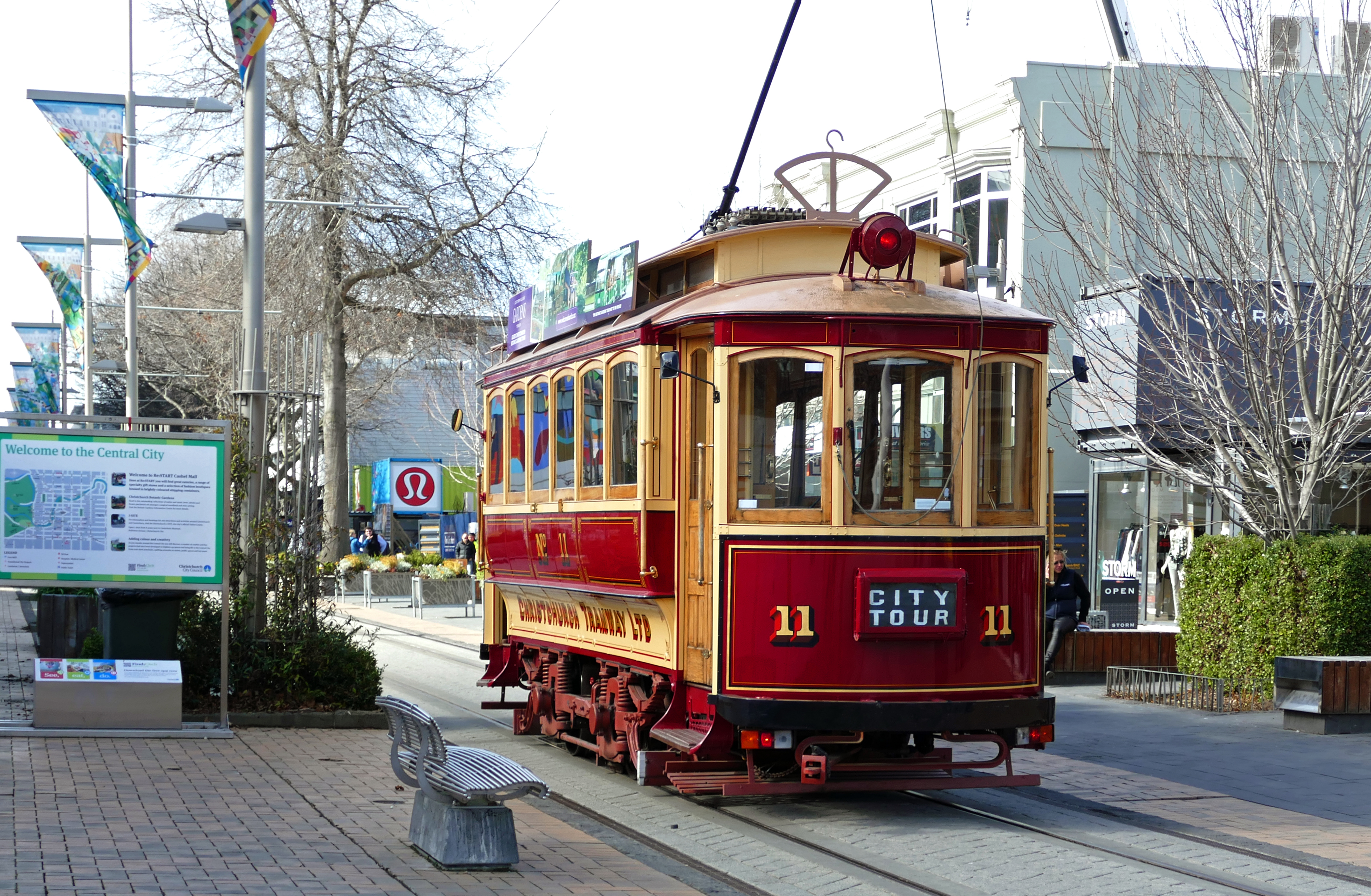 Tram 11: 'The Boxcar' Christchurch, Free photos, Geo tagged, Outdoor, Public Domain Dedication (CC0), HQ Photo